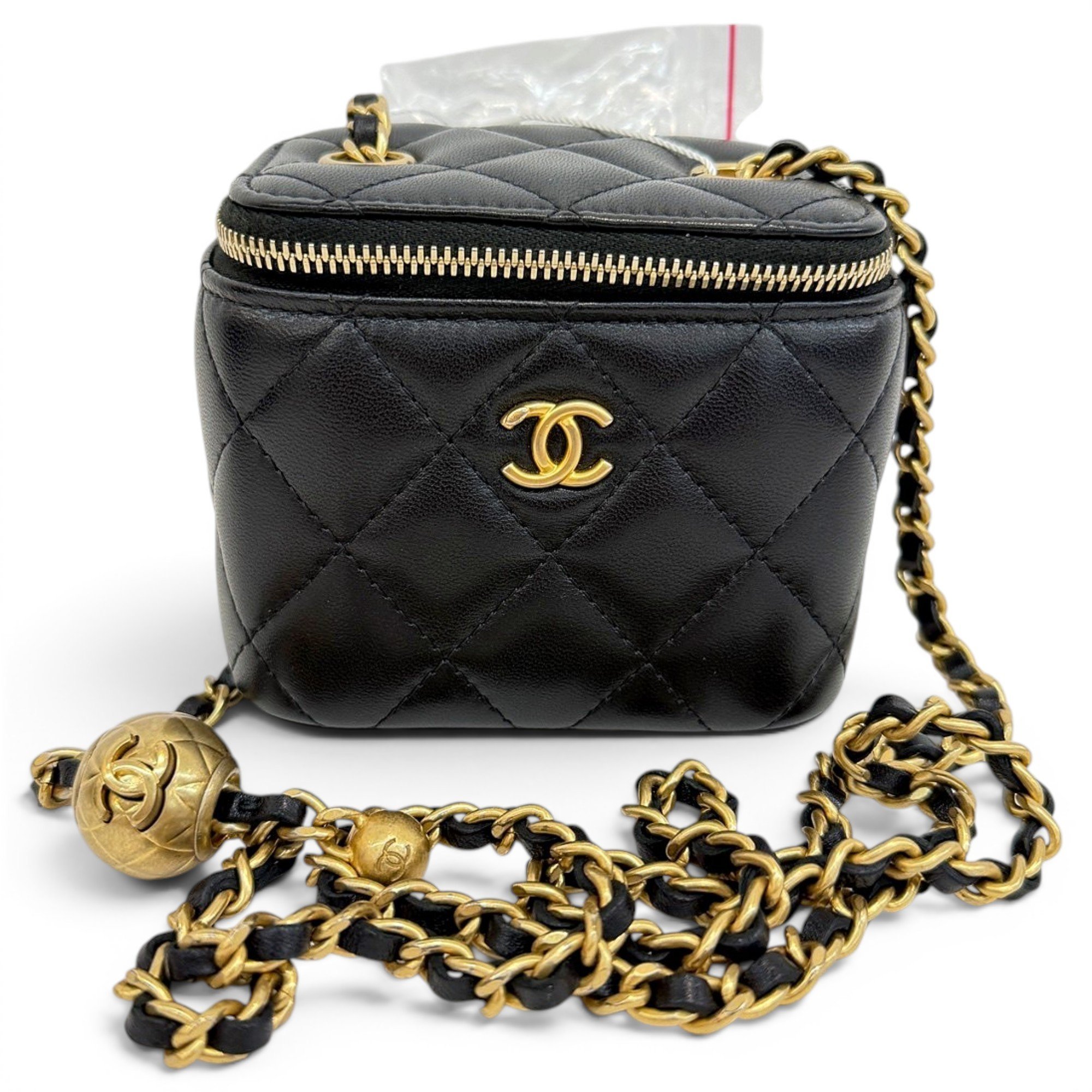 Trendy CC Vanity leather handbag