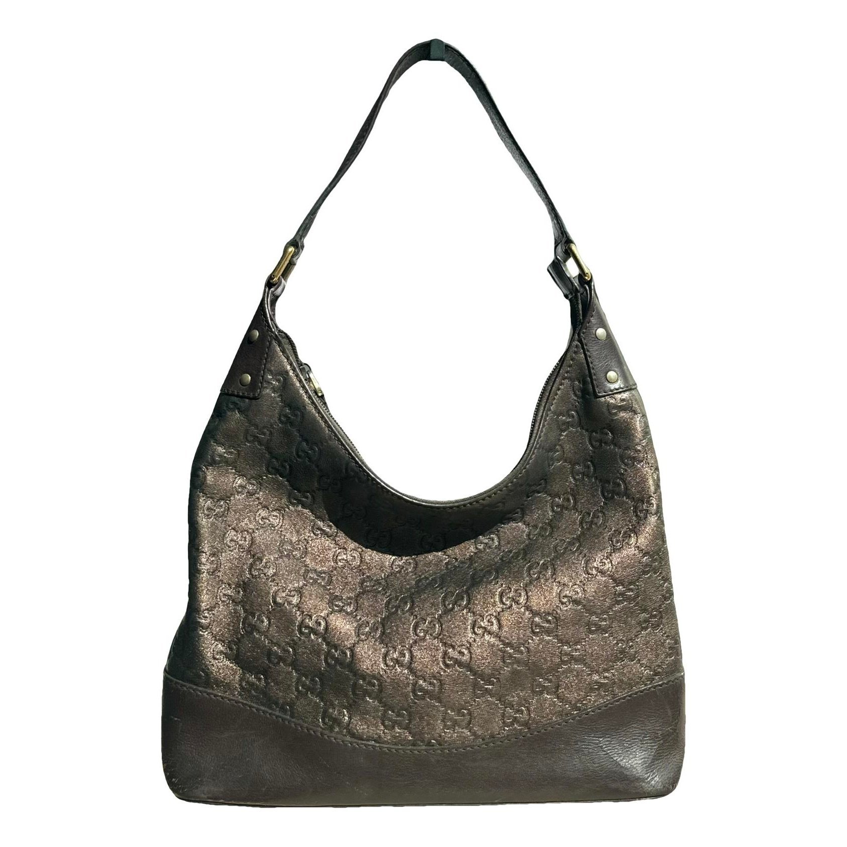 Hobo leather handbag