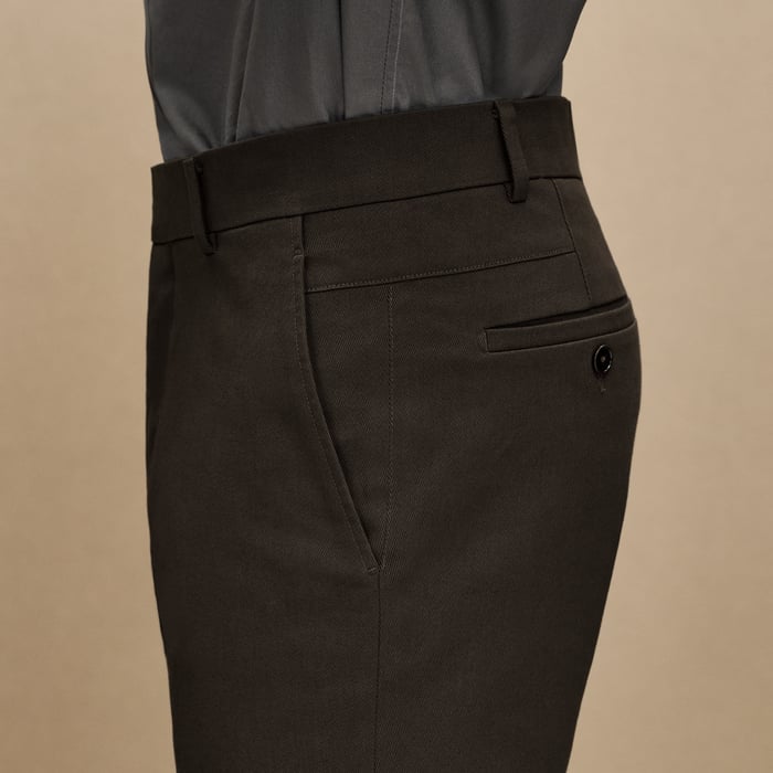 Kaki Saint Germain Fitted Pants