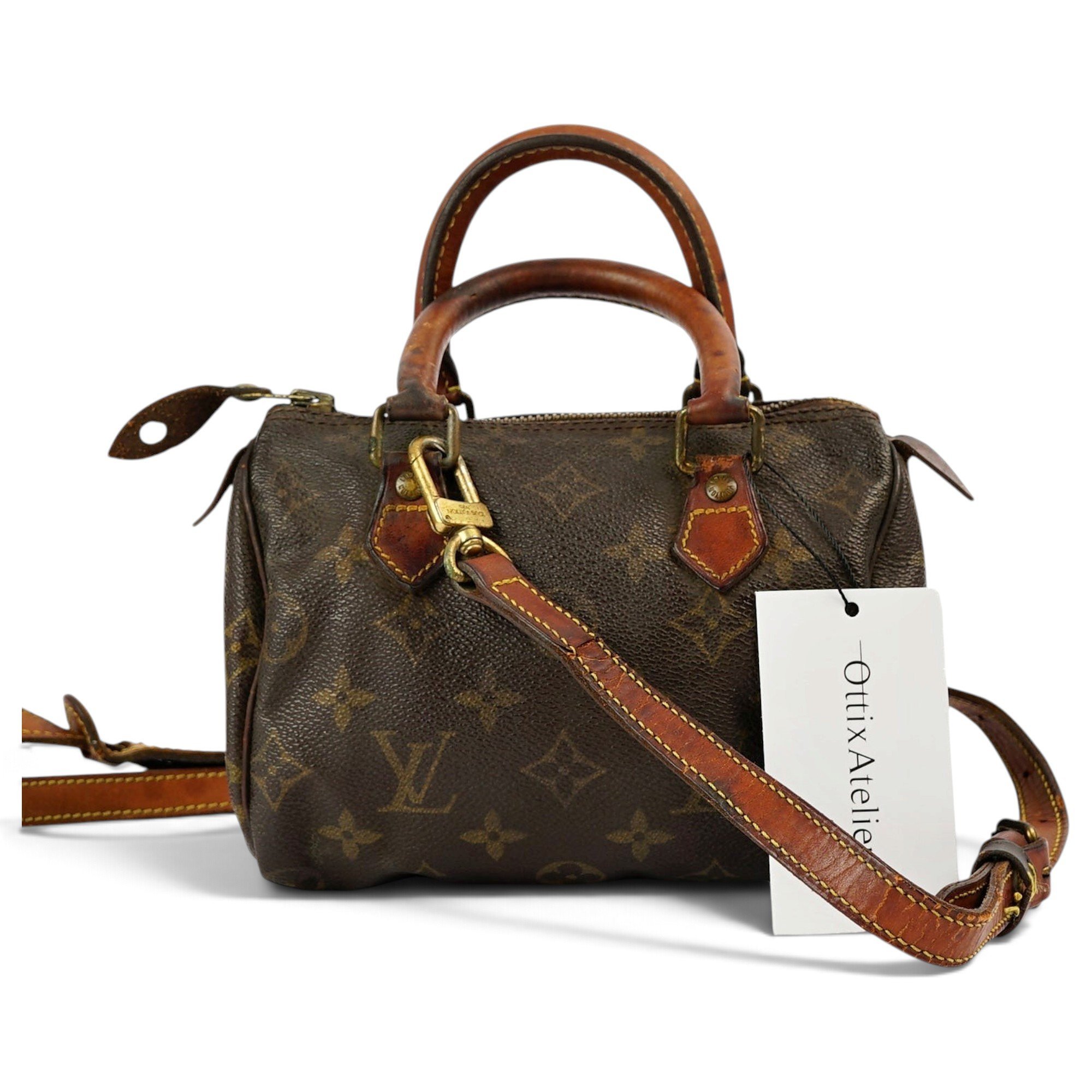 Louis Vuitton Nano Speedy / Mini HL leather mini bag