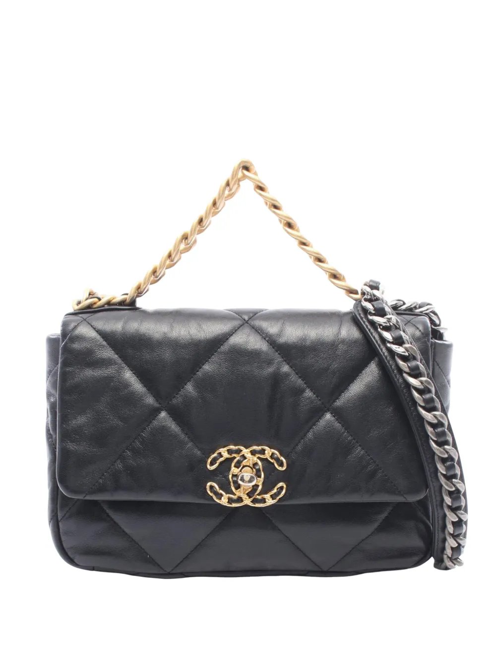 2019 Medium Lambskin 19 Flap satchel
