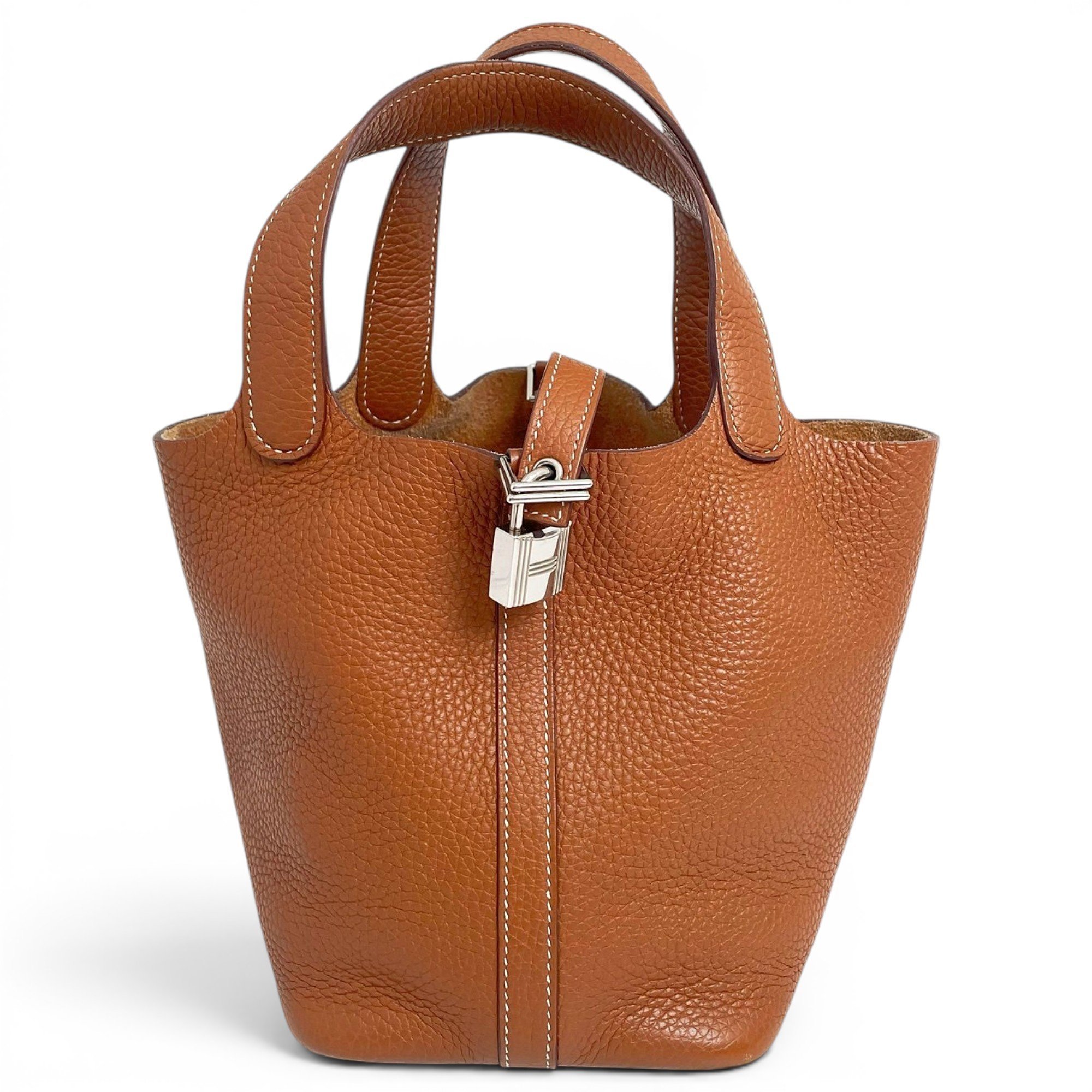 Picotin leather handbag