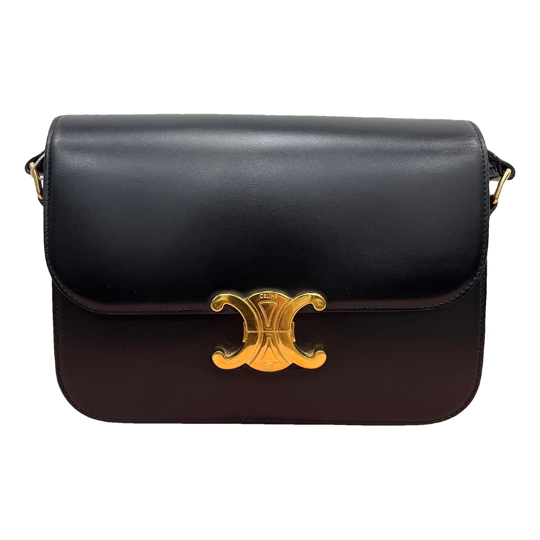Triomphe leather handbag