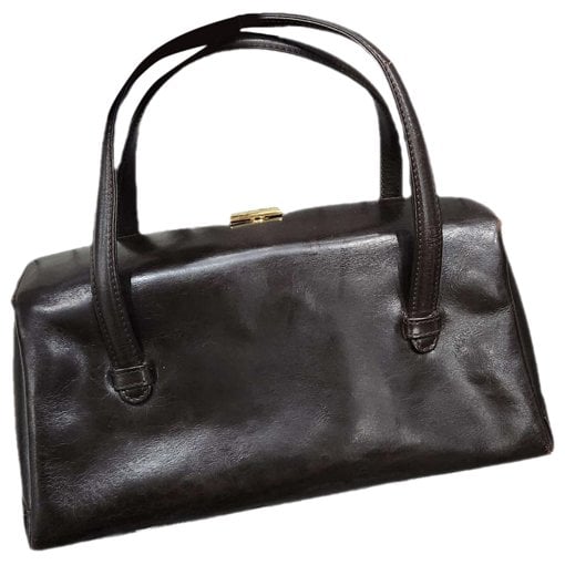 Bamboo Bullet Top Handle leather handbag