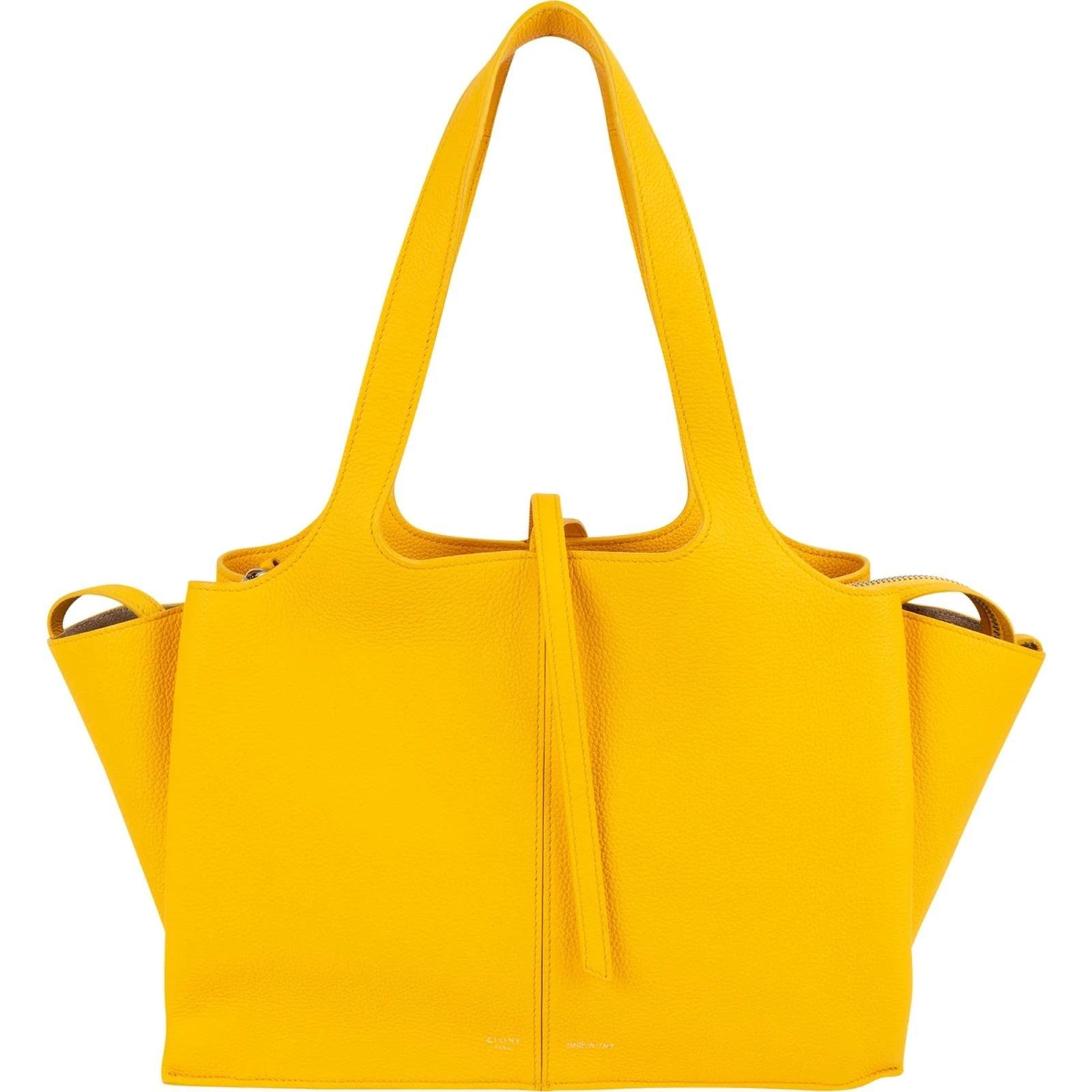 Tri-Fold leather handbag