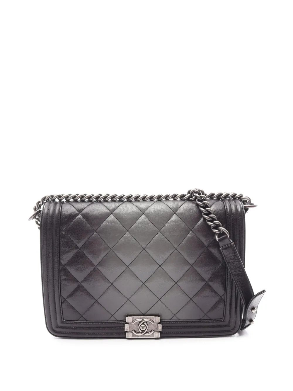 2013-2014 Large Quilted Calfskin Ombre Boy Flap shoulder bag