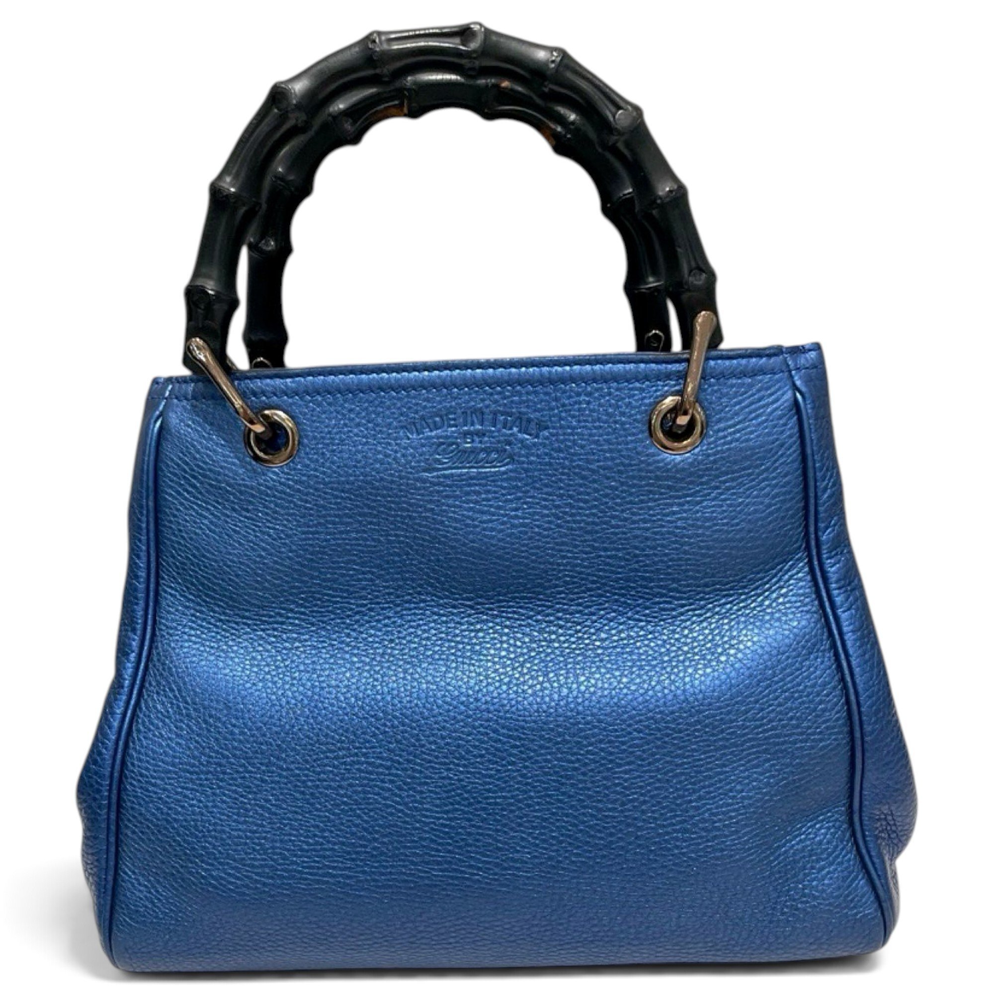 Bamboo leather handbag
