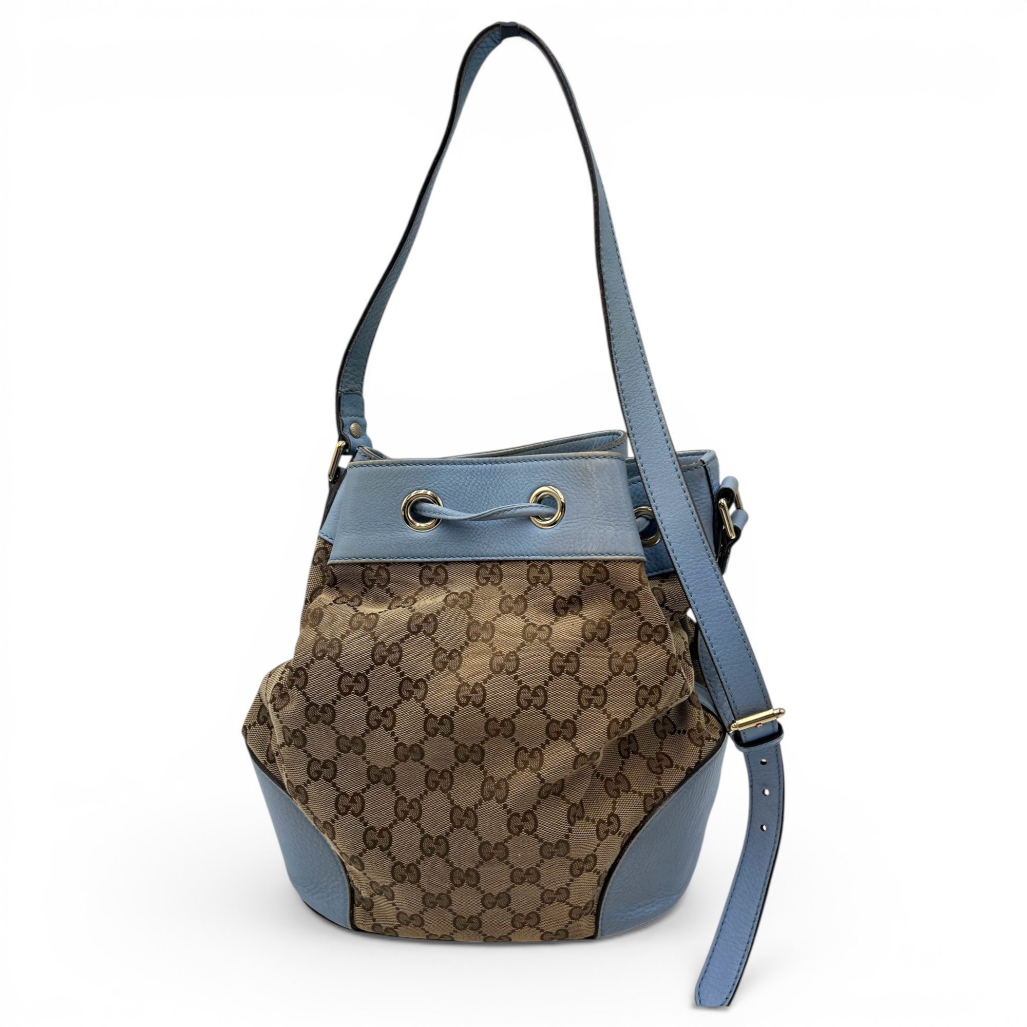 Ophidia Bucket leather handbag