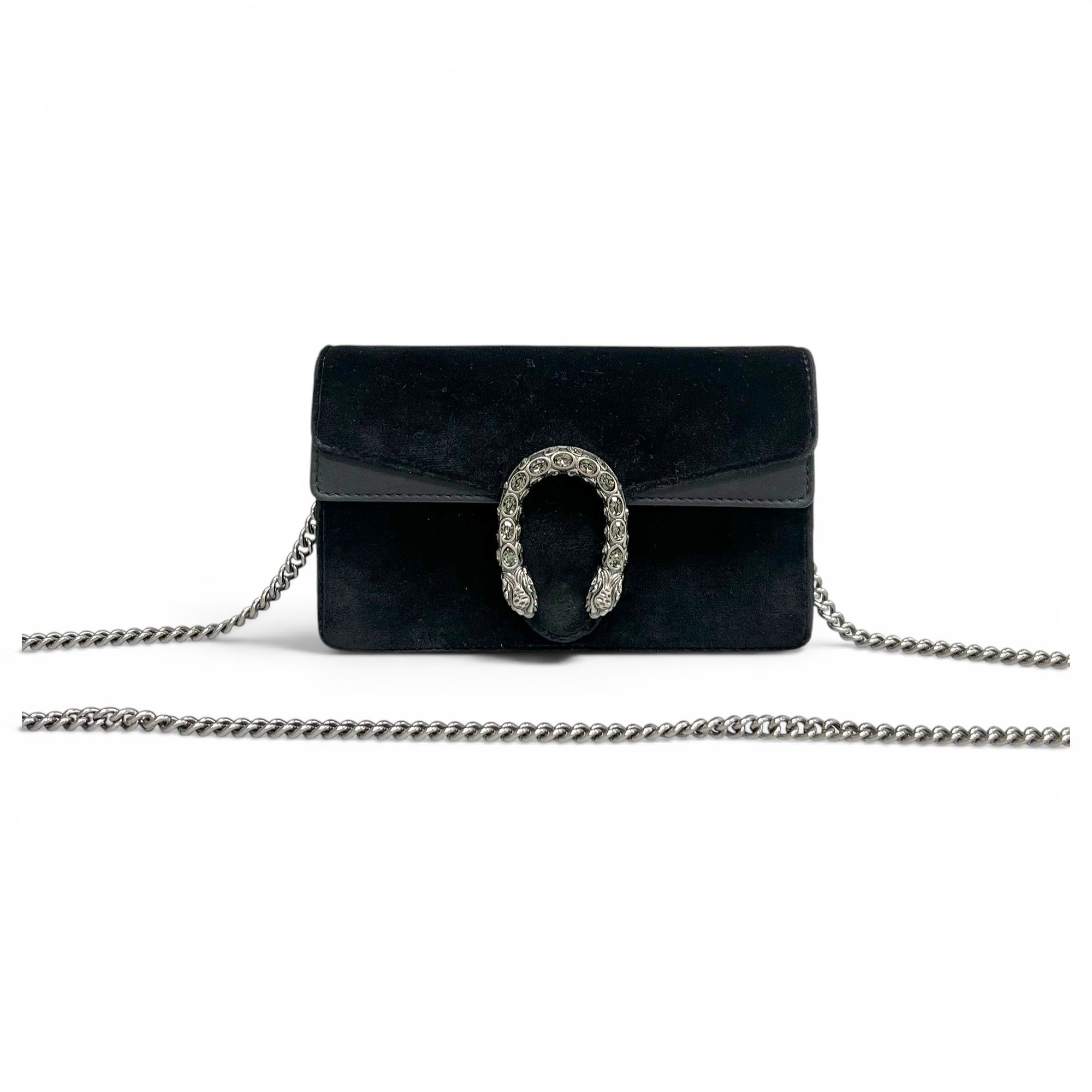 Dionysus Super Mini velvet crossbody bag