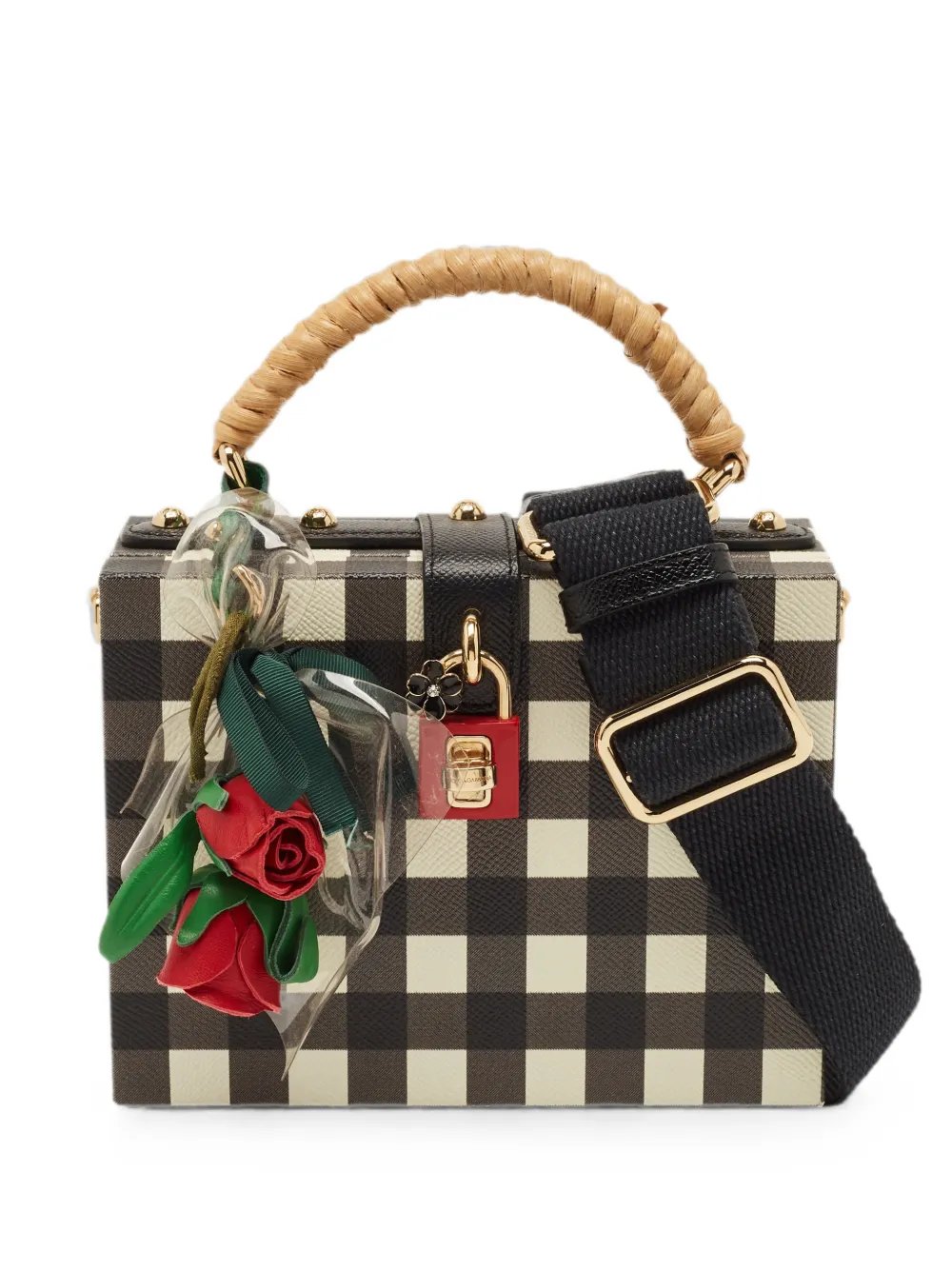 Dolce Box gingham tote bag