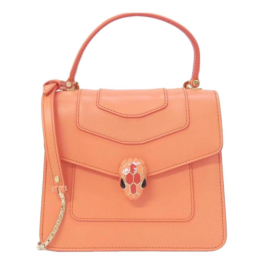 Serpenti leather handbag