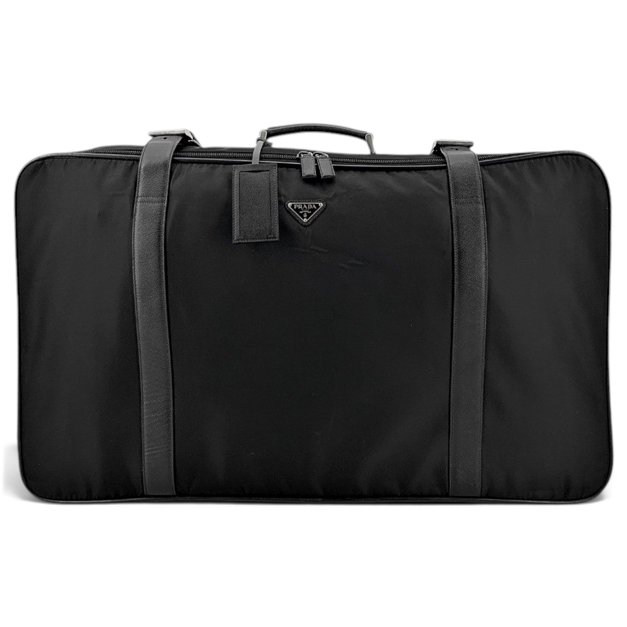 Re-Nylon leather travel bag