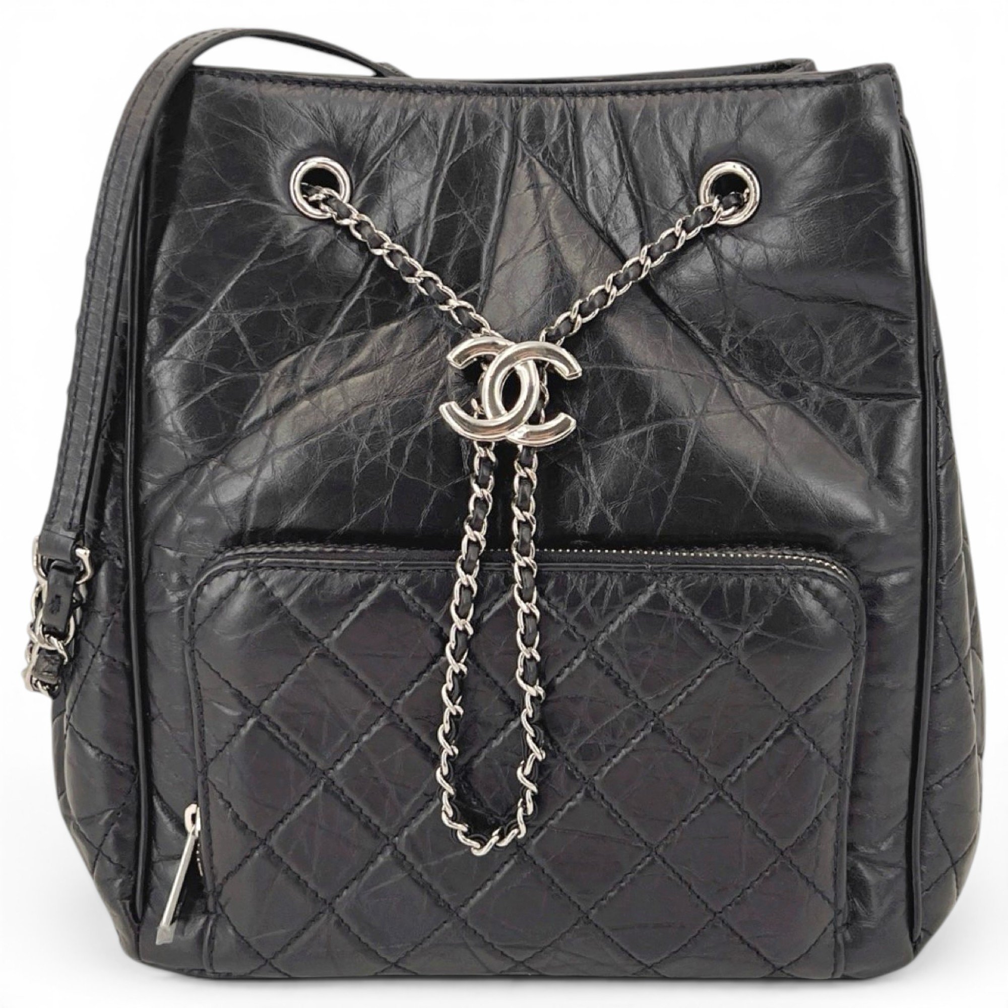 Leather backpack