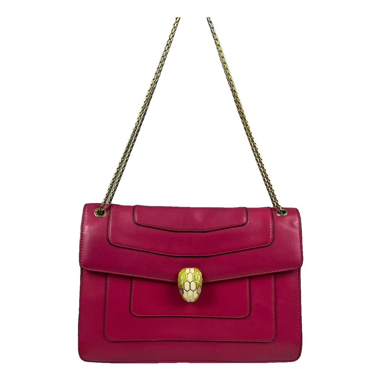 Serpenti leather handbag