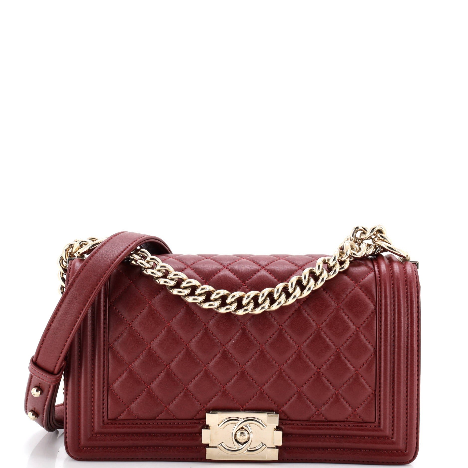 Boy Flap Bag Quilted Lambskin Old Medium