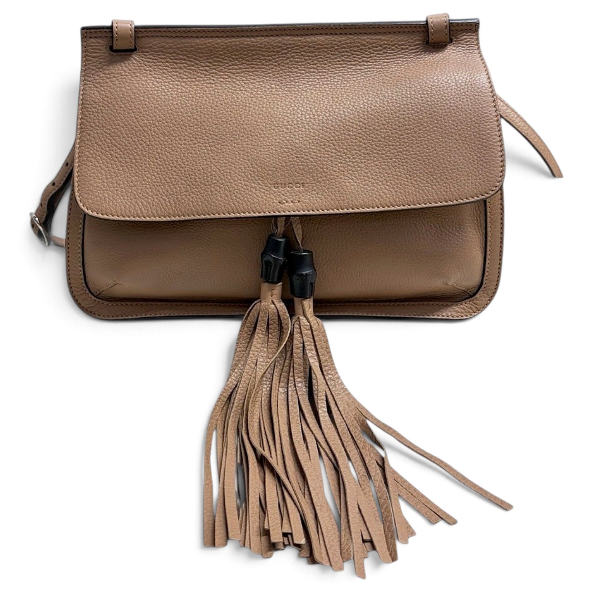 Bamboo Daily Top Handle leather crossbody bag
