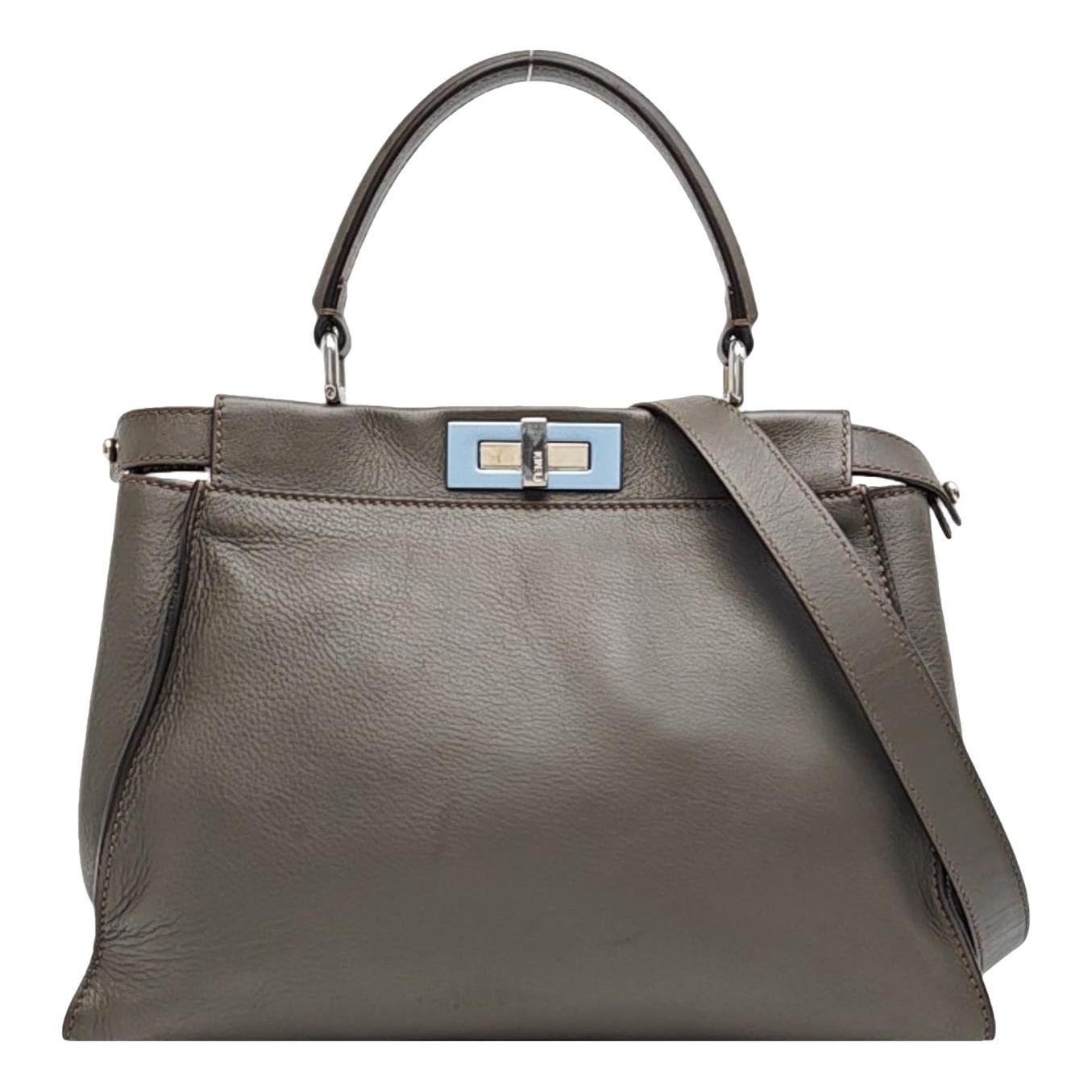 Peekaboo leather handbag