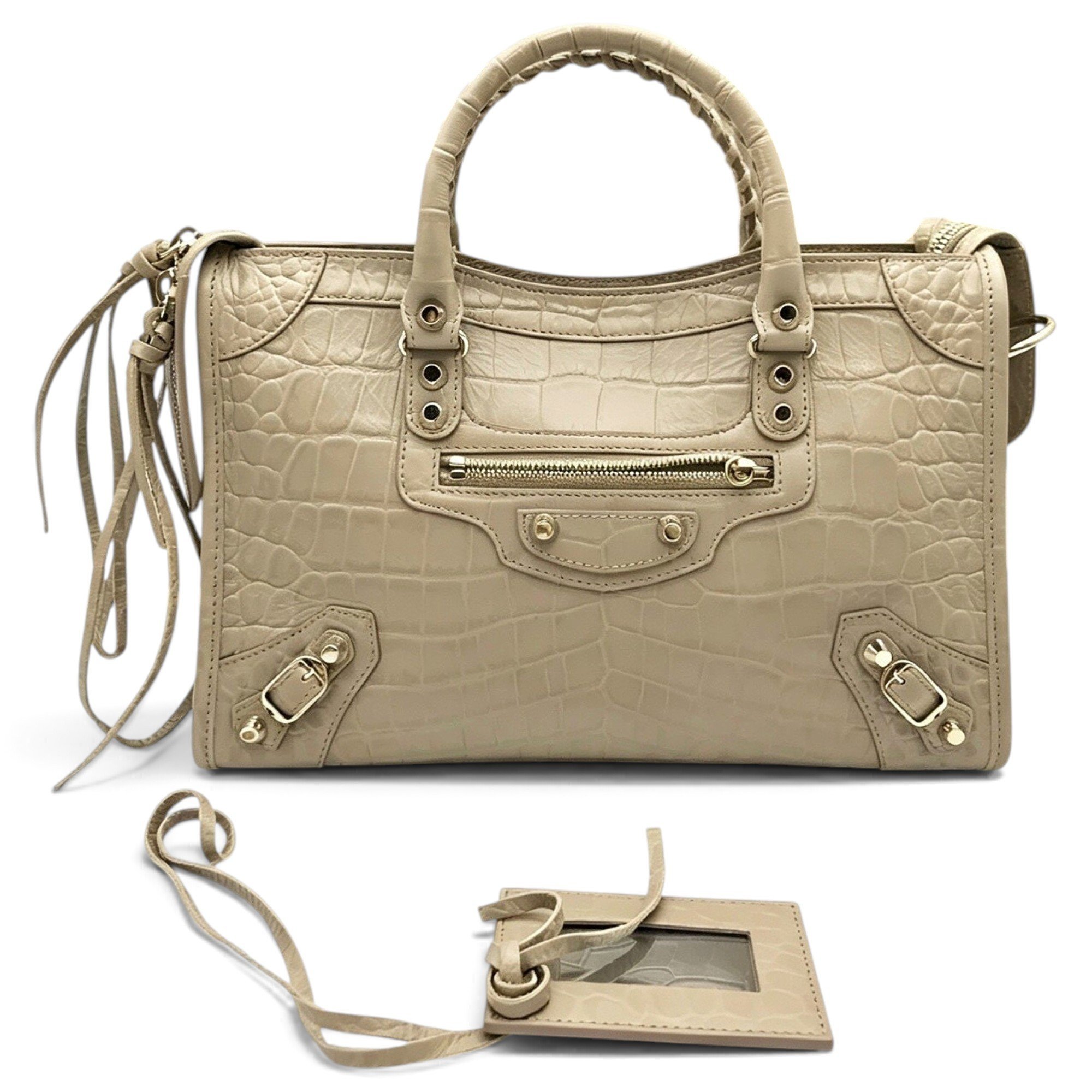 City leather bag