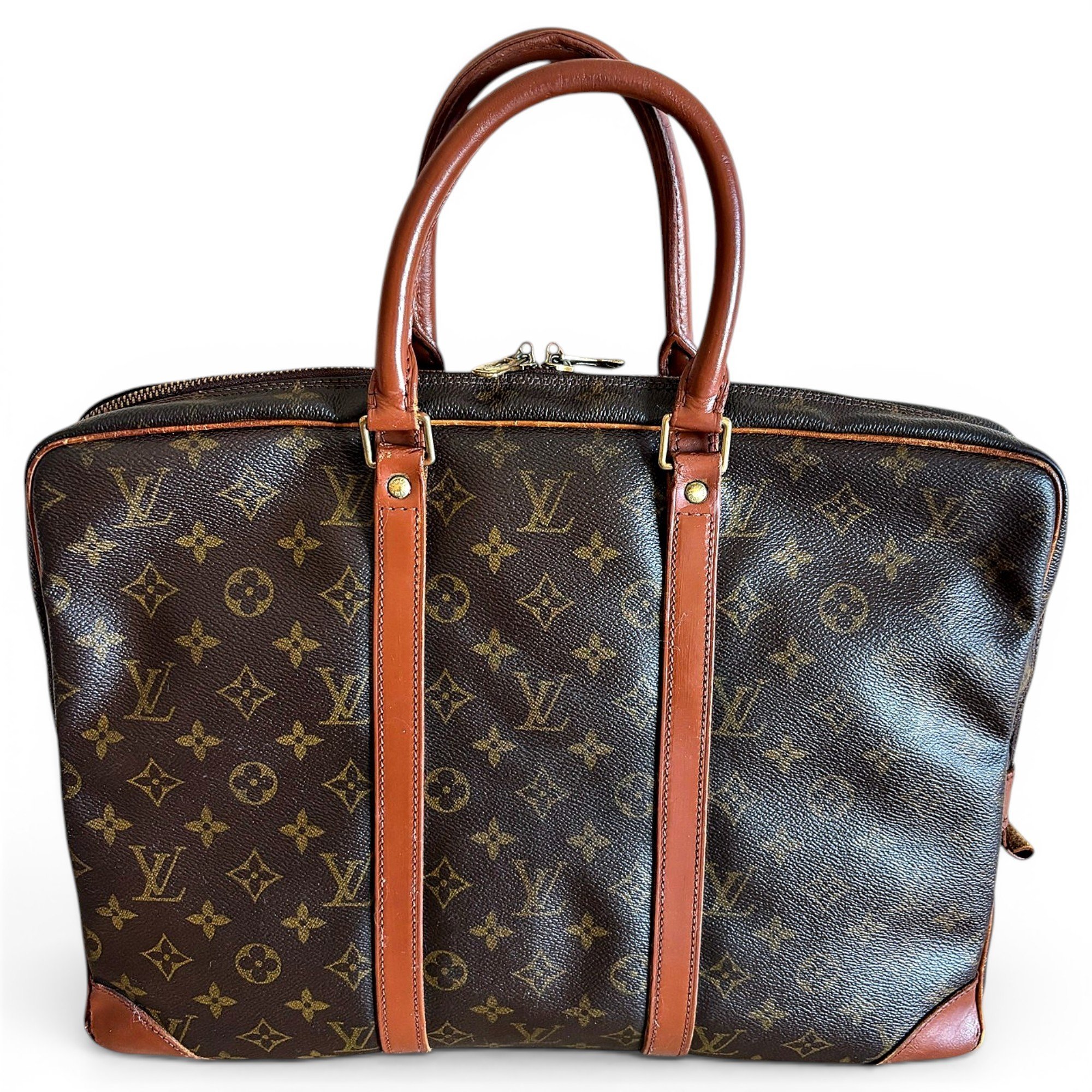 Porte Documents Voyage leather tote