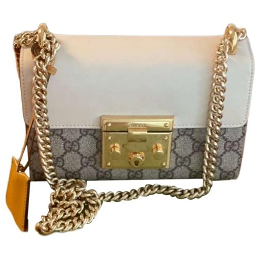 Padlock leather handbag