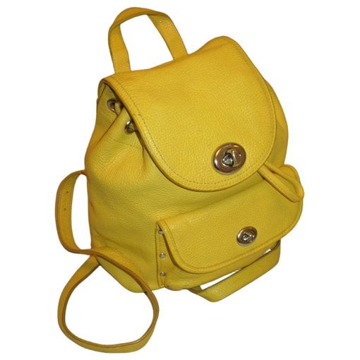 Leather backpack