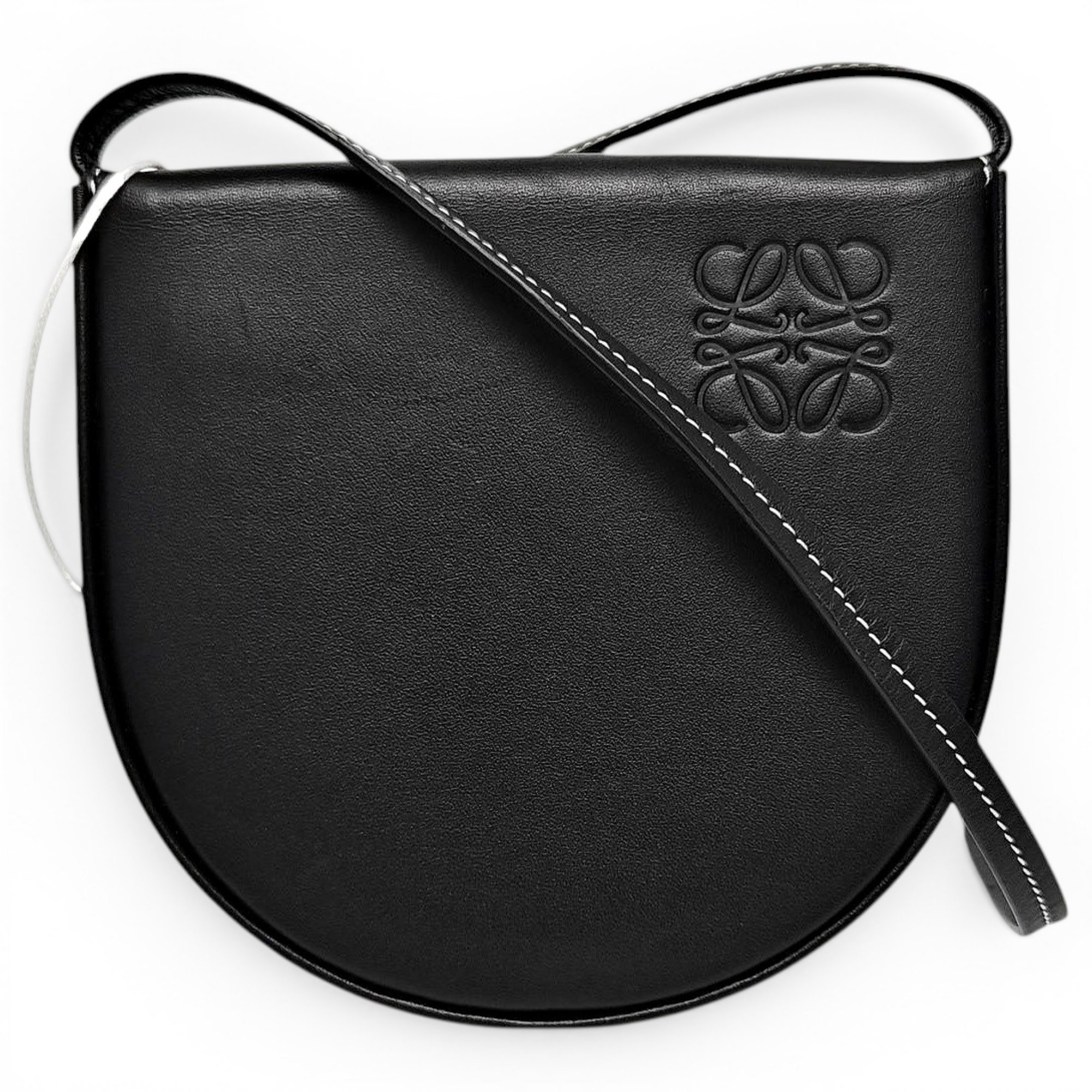 Heel leather handbag