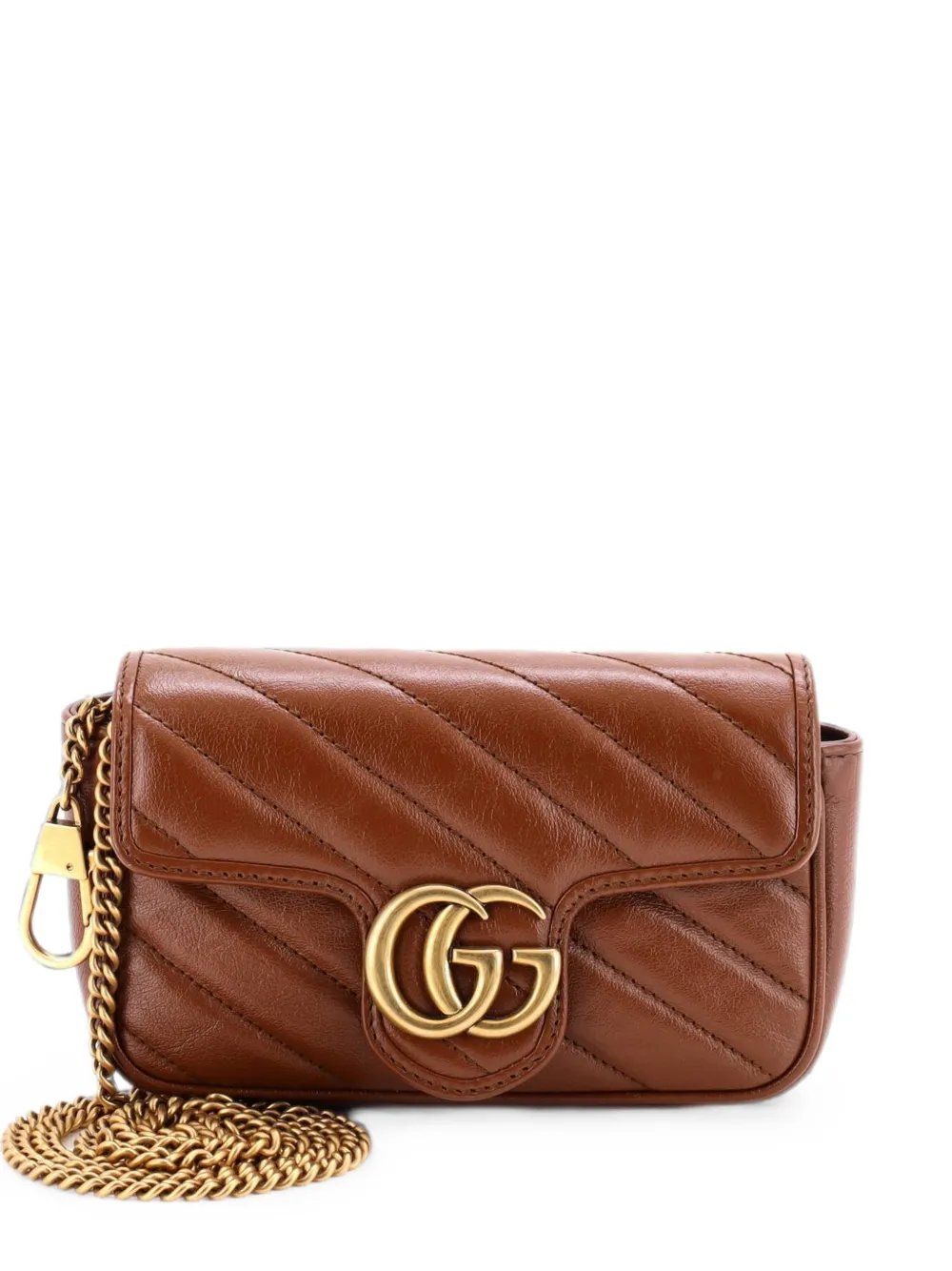 GG Marmont Flap Bag Diagonal Quilted Leather Super Mini crossbody bag