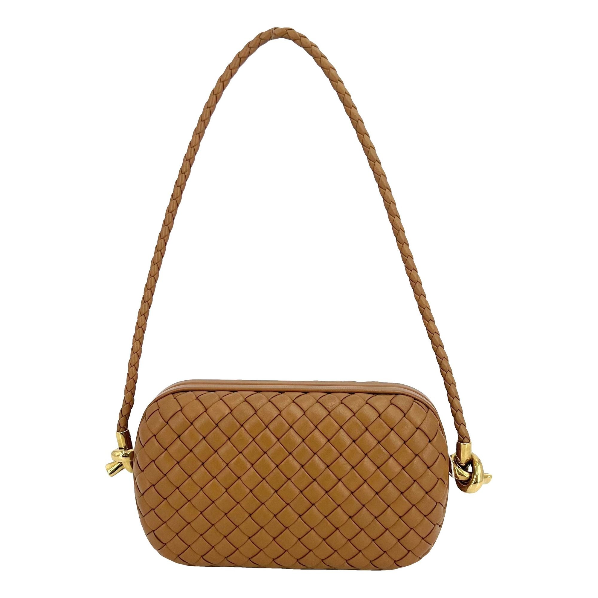 Knot leather handbag