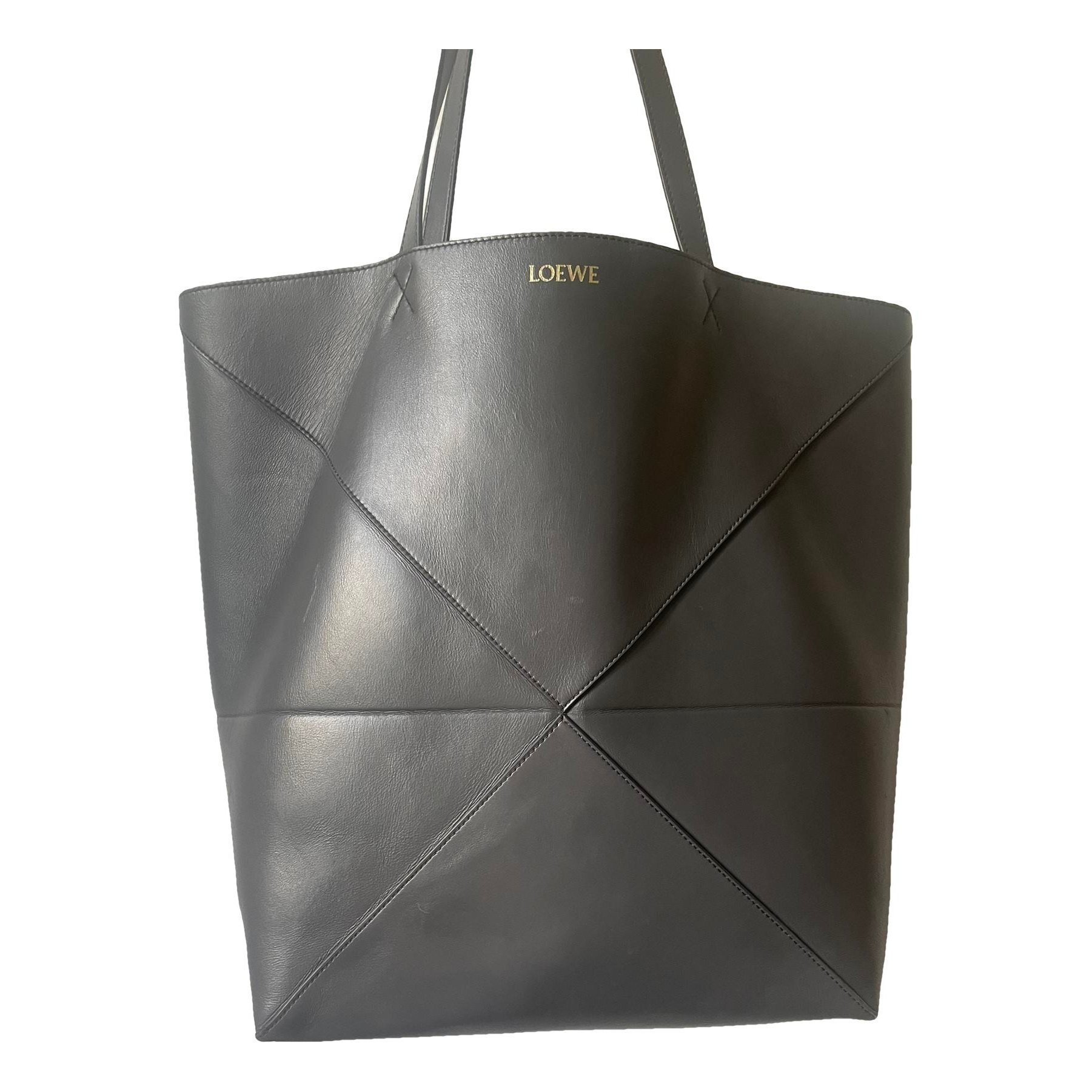 Puzzle Fold leather handbag