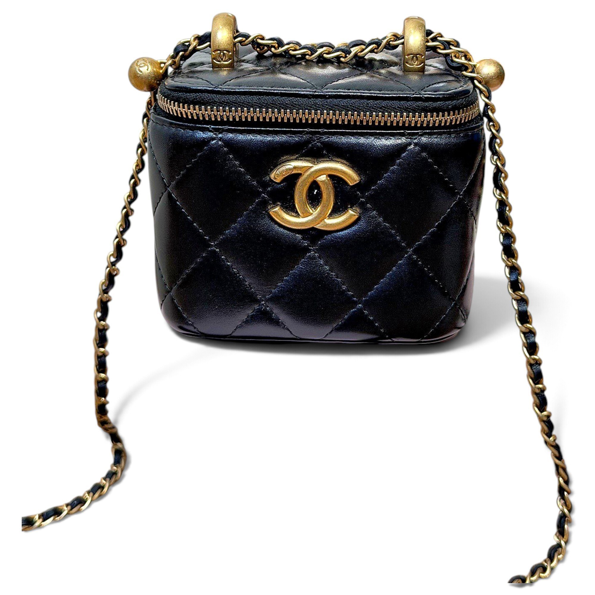Trendy CC Vanity leather mini bag