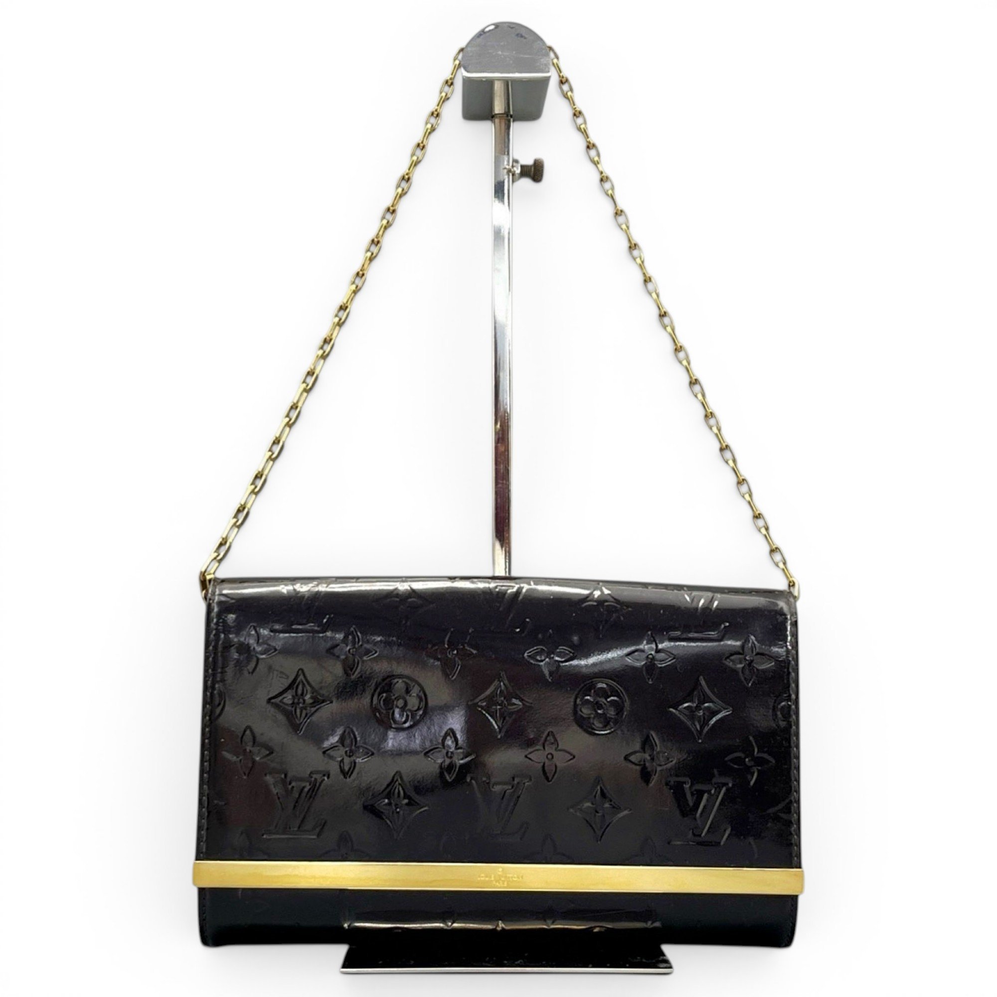 Patent leather handbag