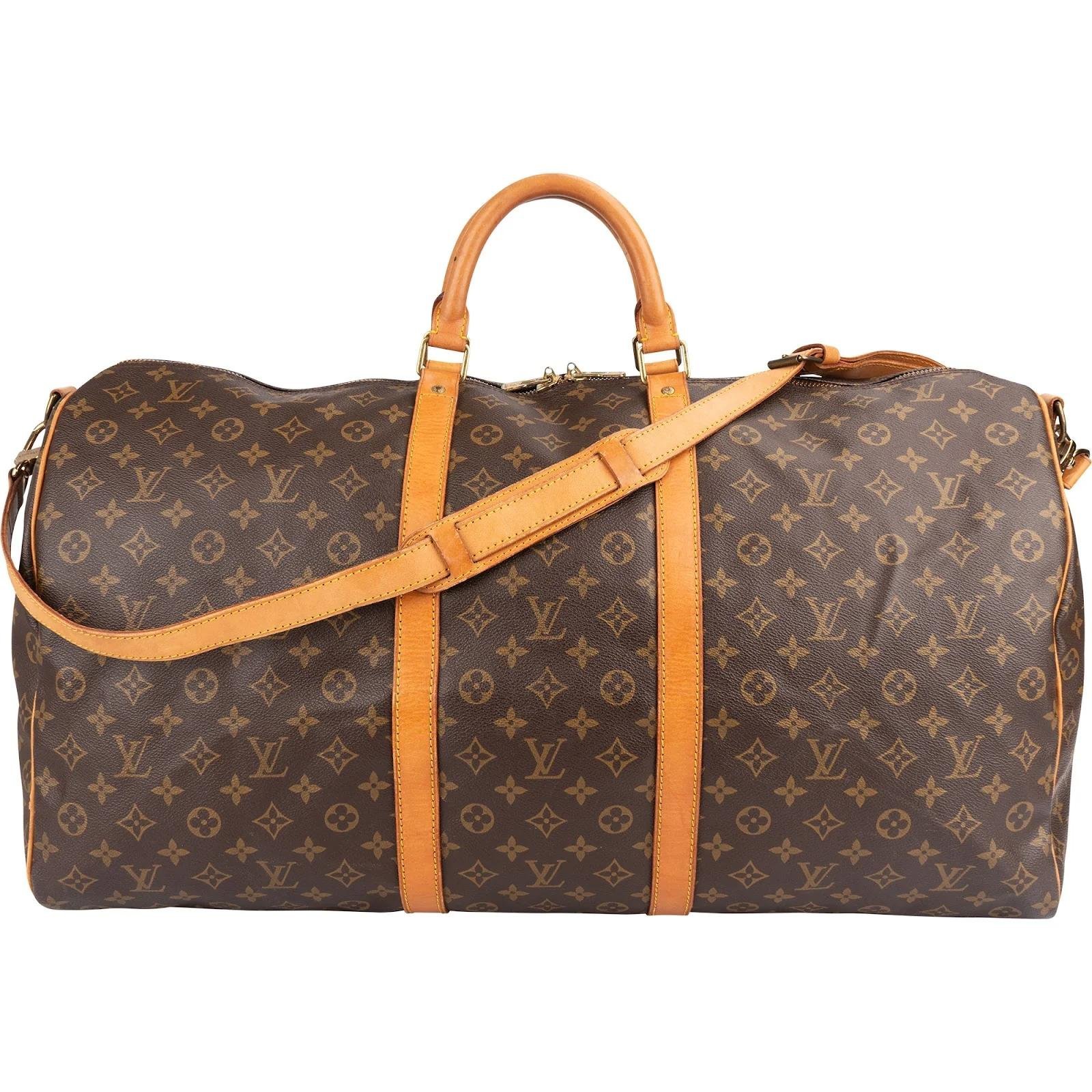 Keepall leather travel bag