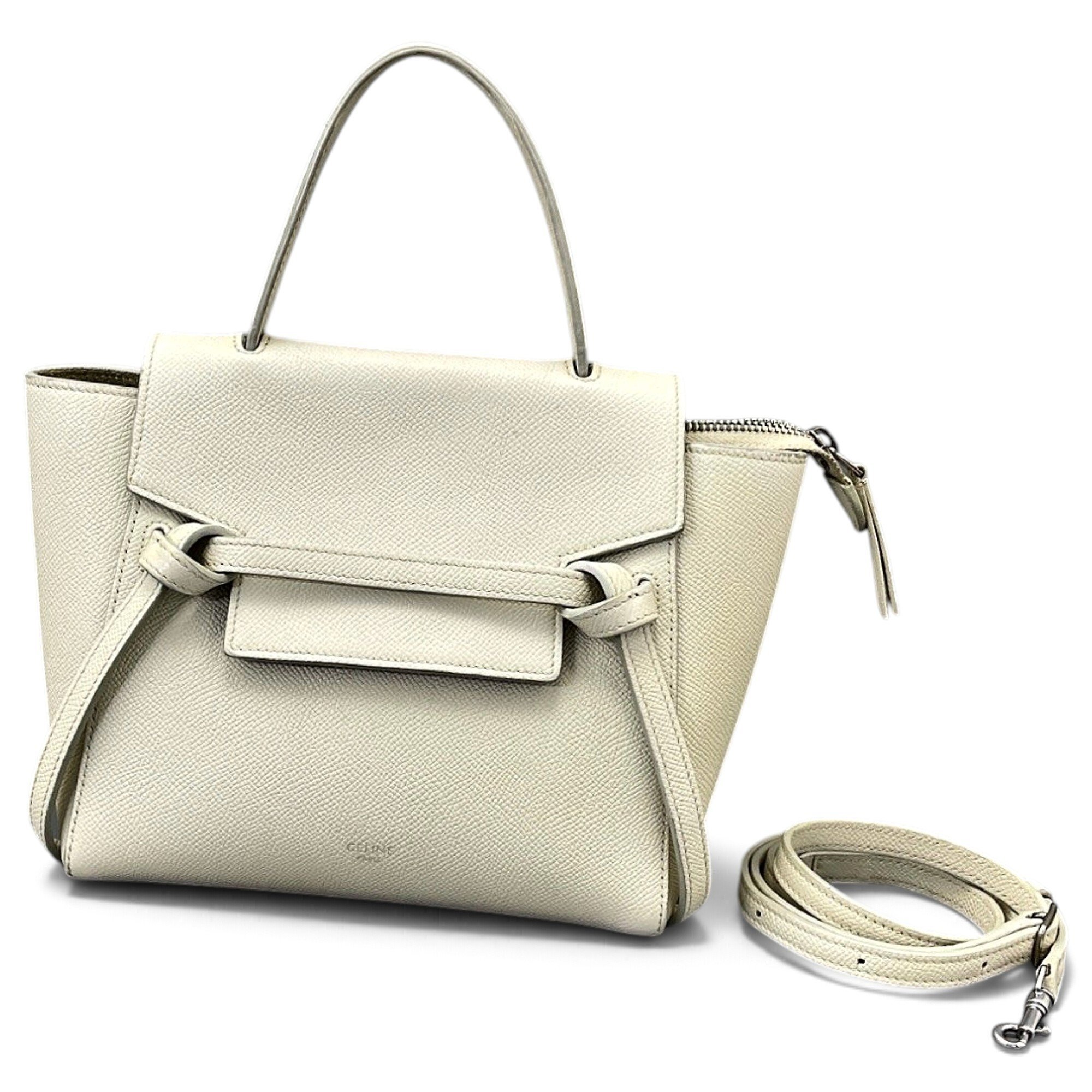 Belt leather handbag