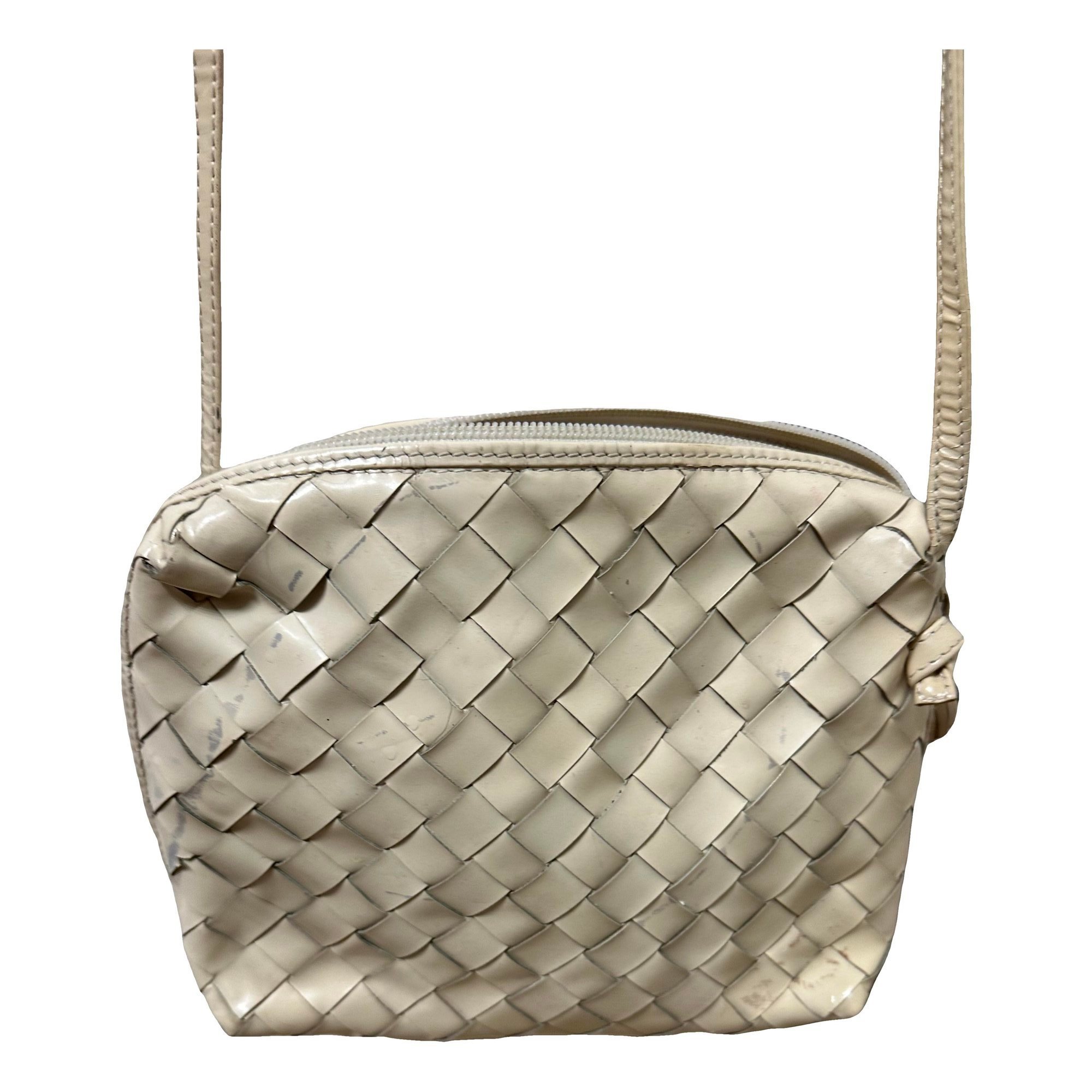 Loop patent leather crossbody bag