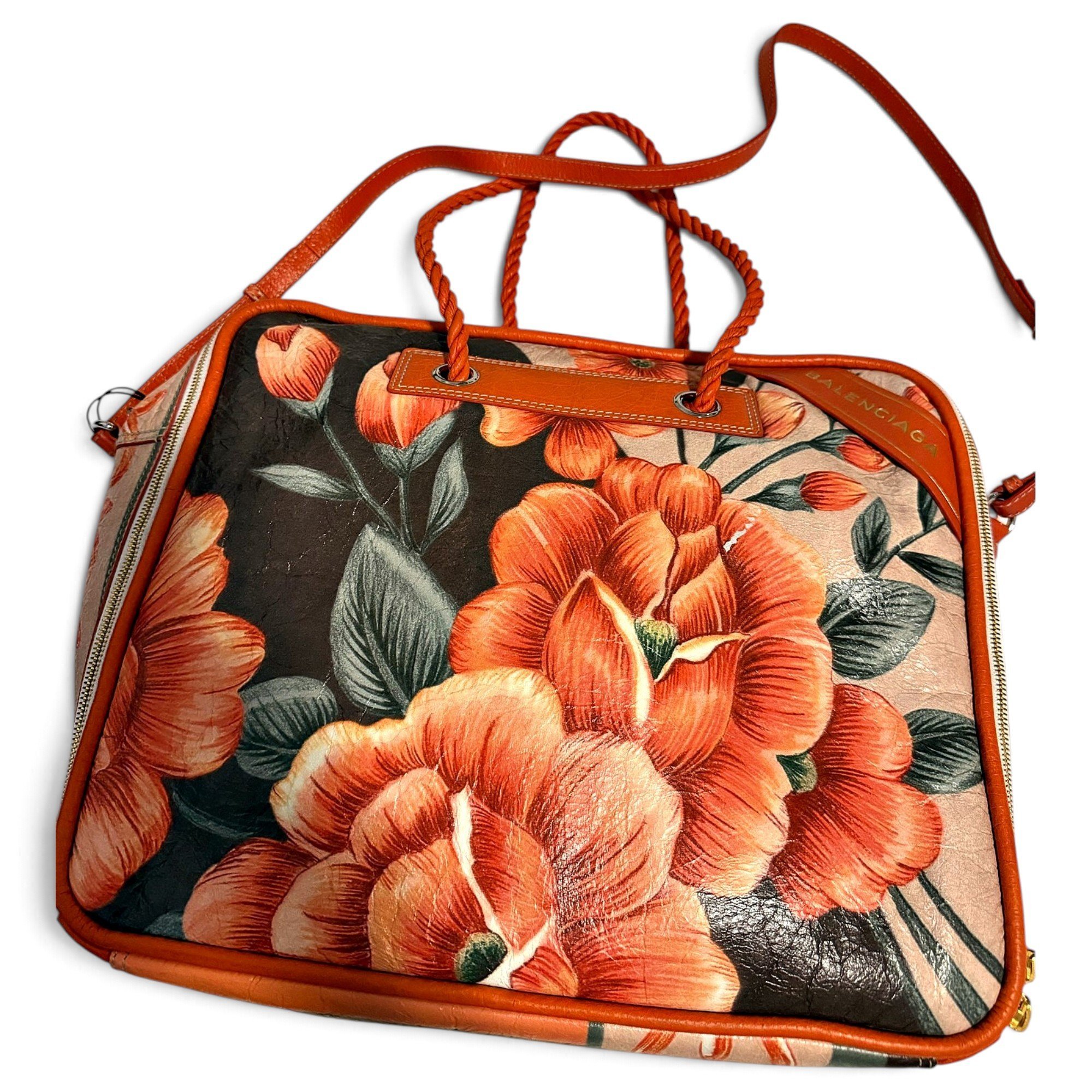 Blanket leather tote