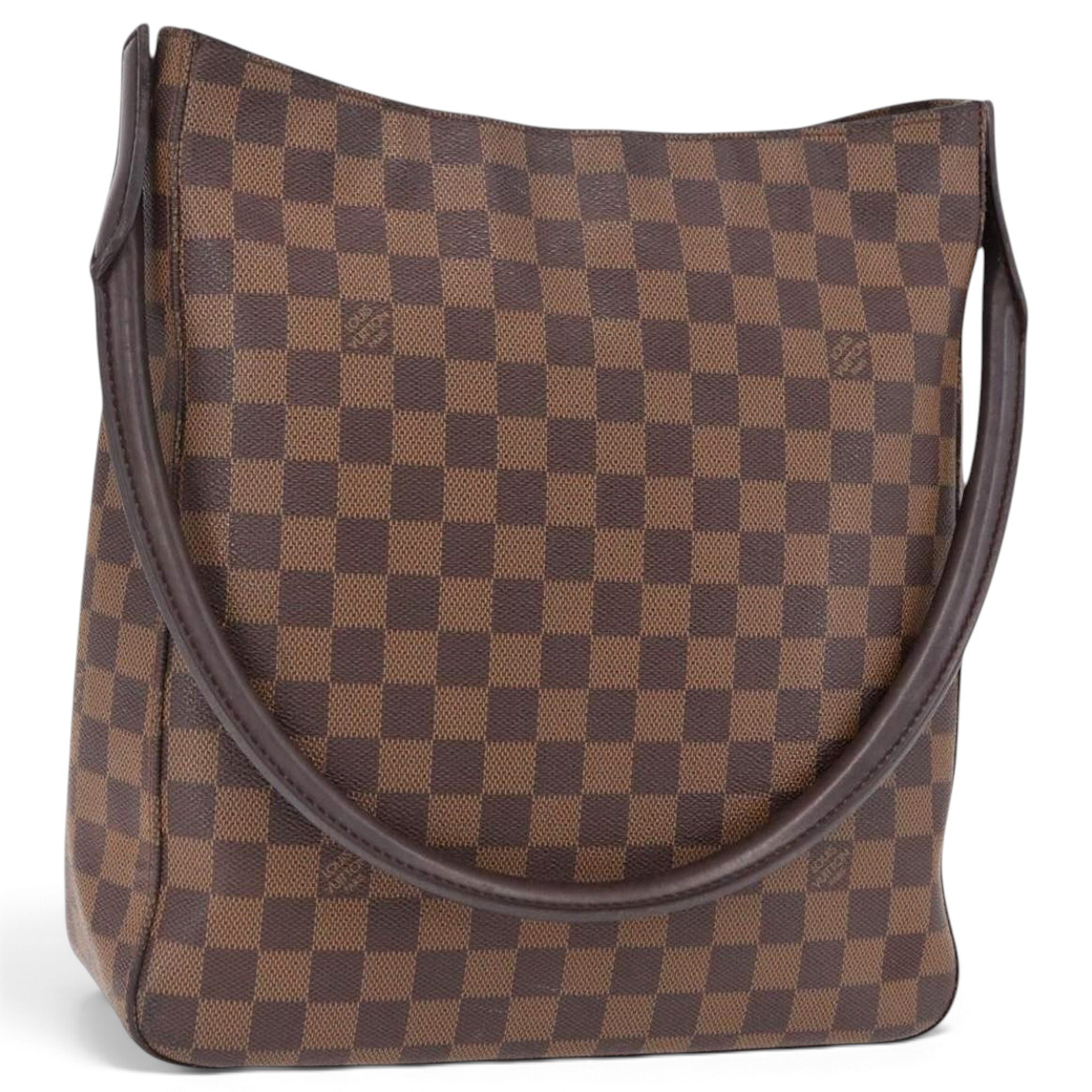 Looping leather handbag