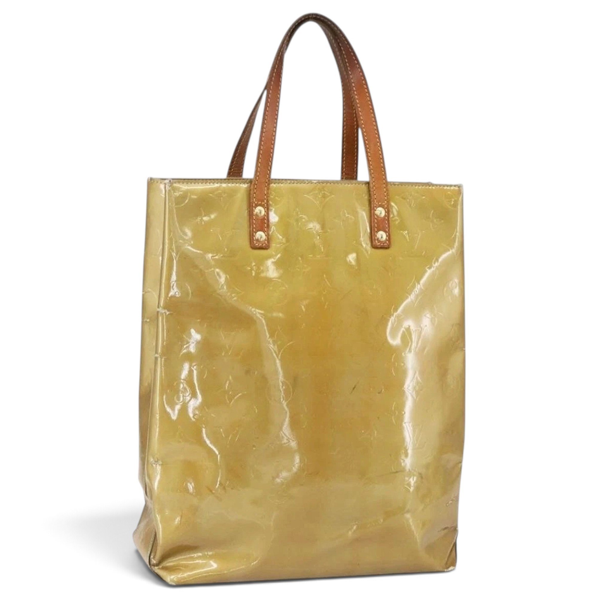 Patent leather handbag