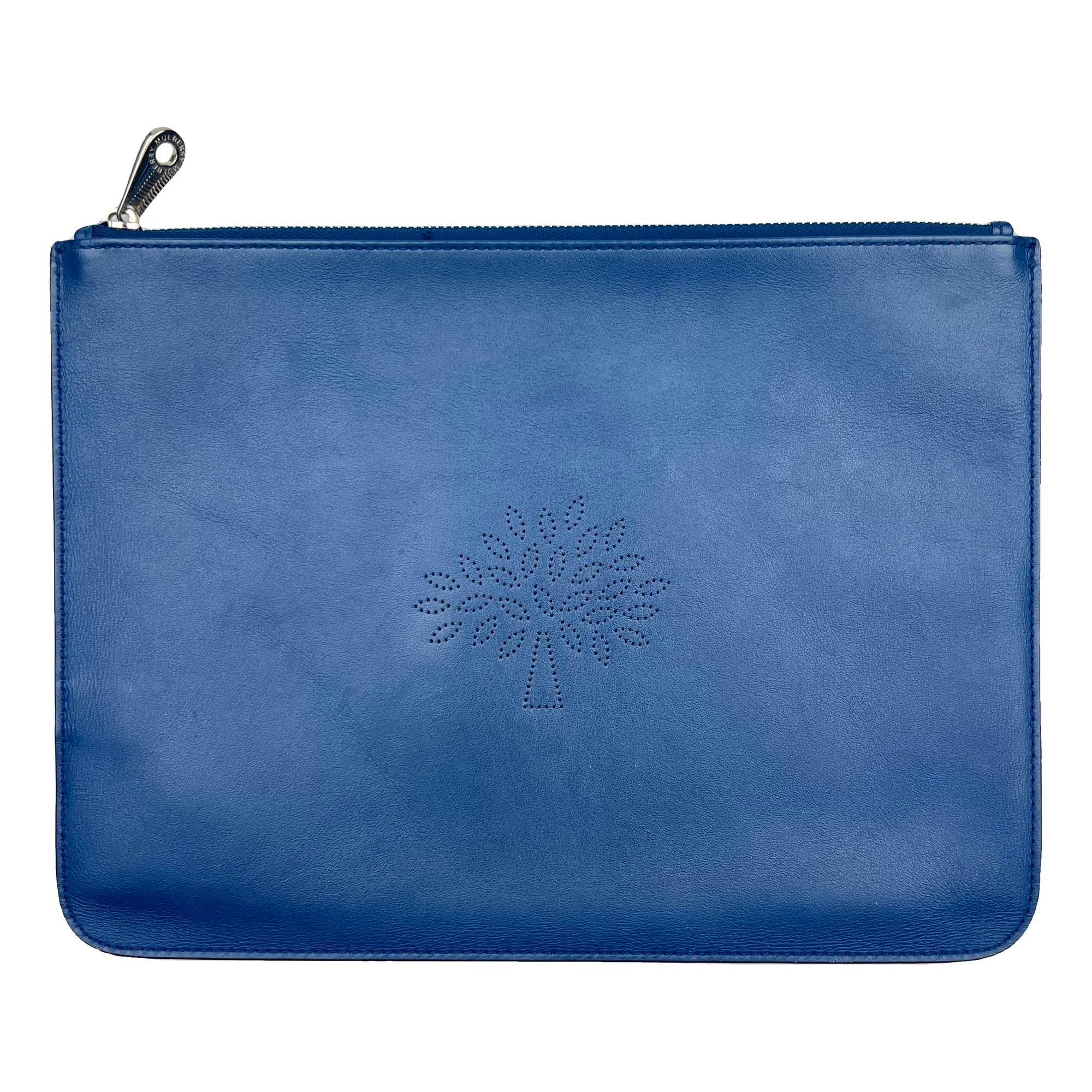 Kite leather clutch bag