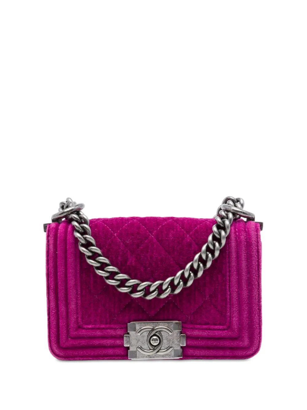 2012-2013 Mini Quilted Velvet Boy Flap crossbody bag