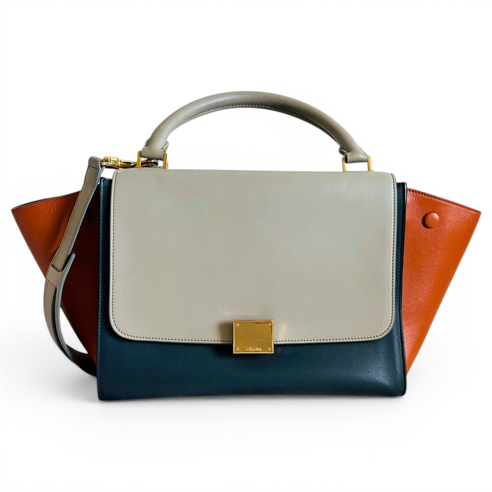 Celine Trapèze leather handbag