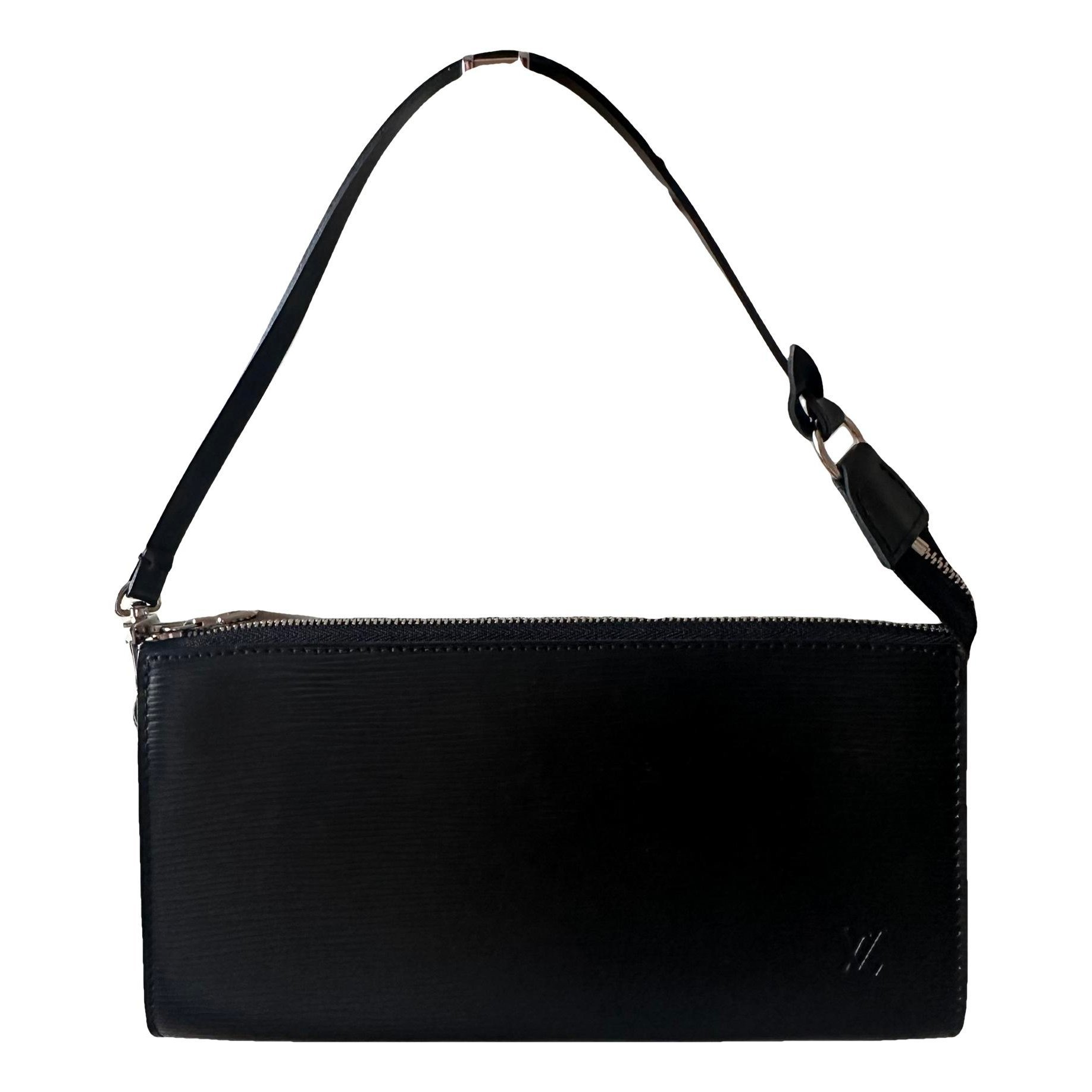 Leather clutch bag