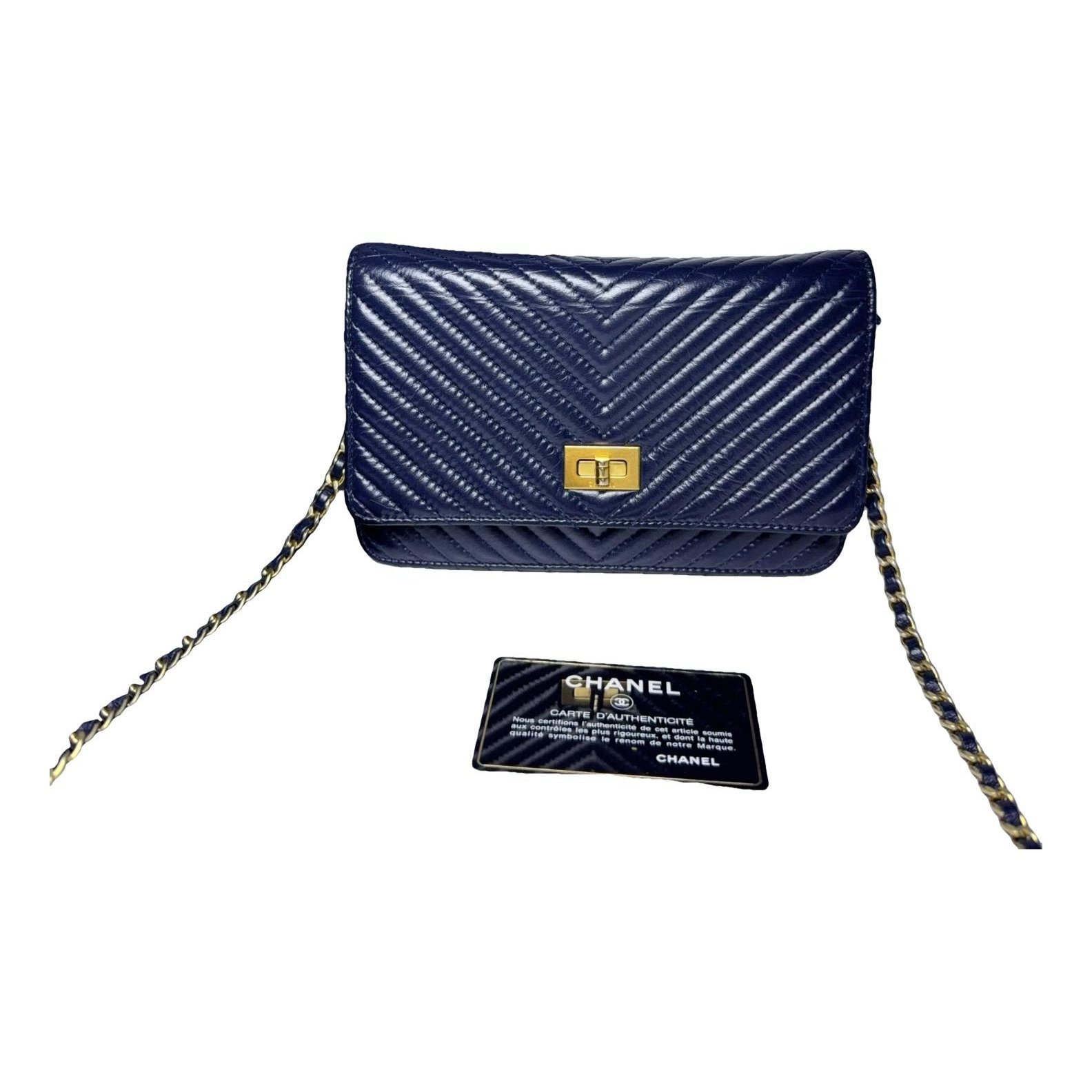 Wallet On Chain Boy Half Flap leather crossbody bag