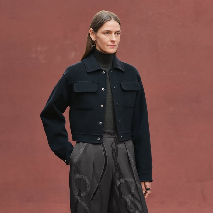 Bleu Noir Cashmere Jacket