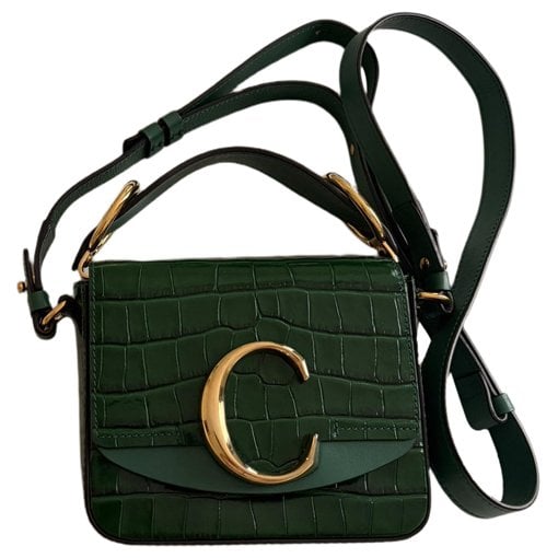 C leather crossbody bag