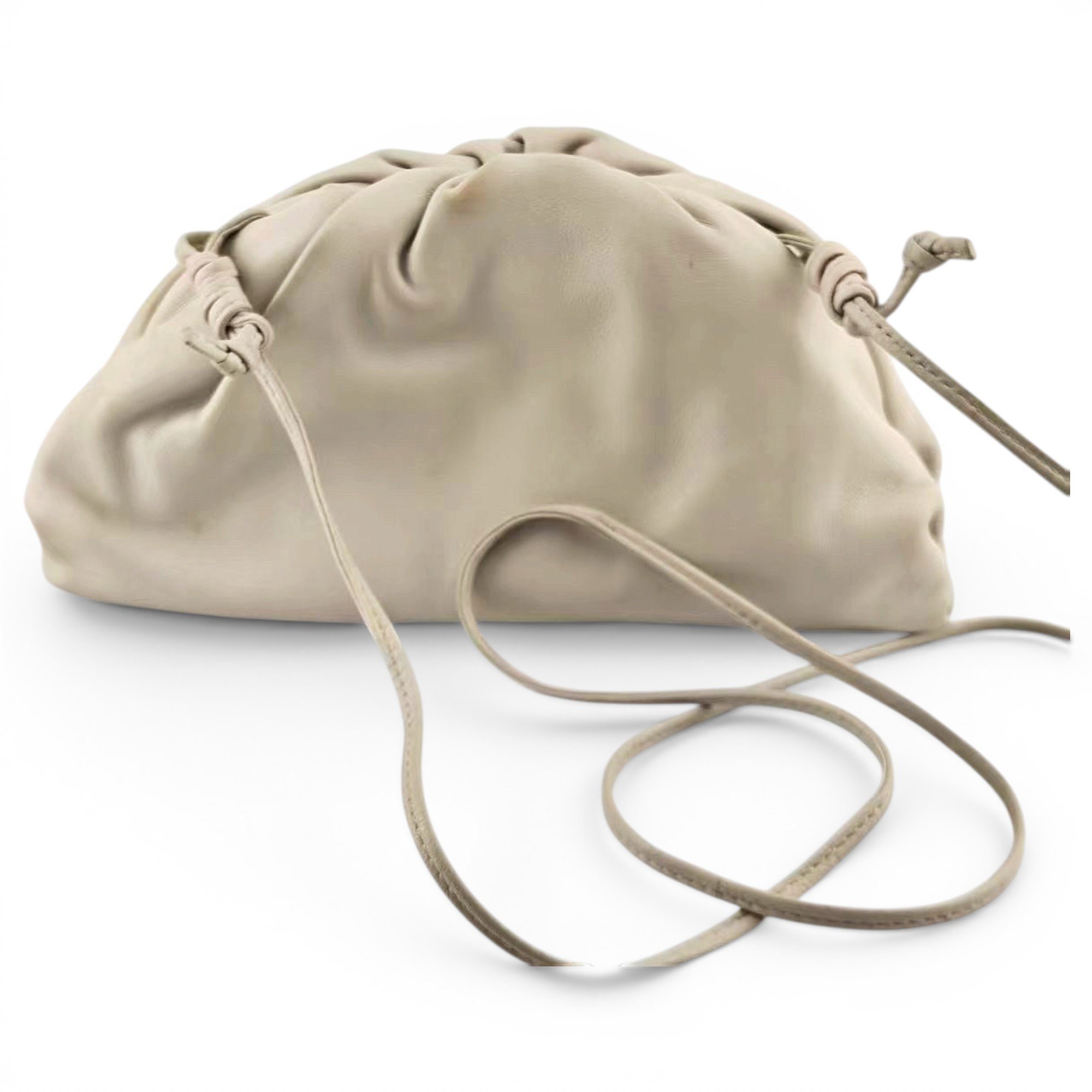 Pouch leather handbag