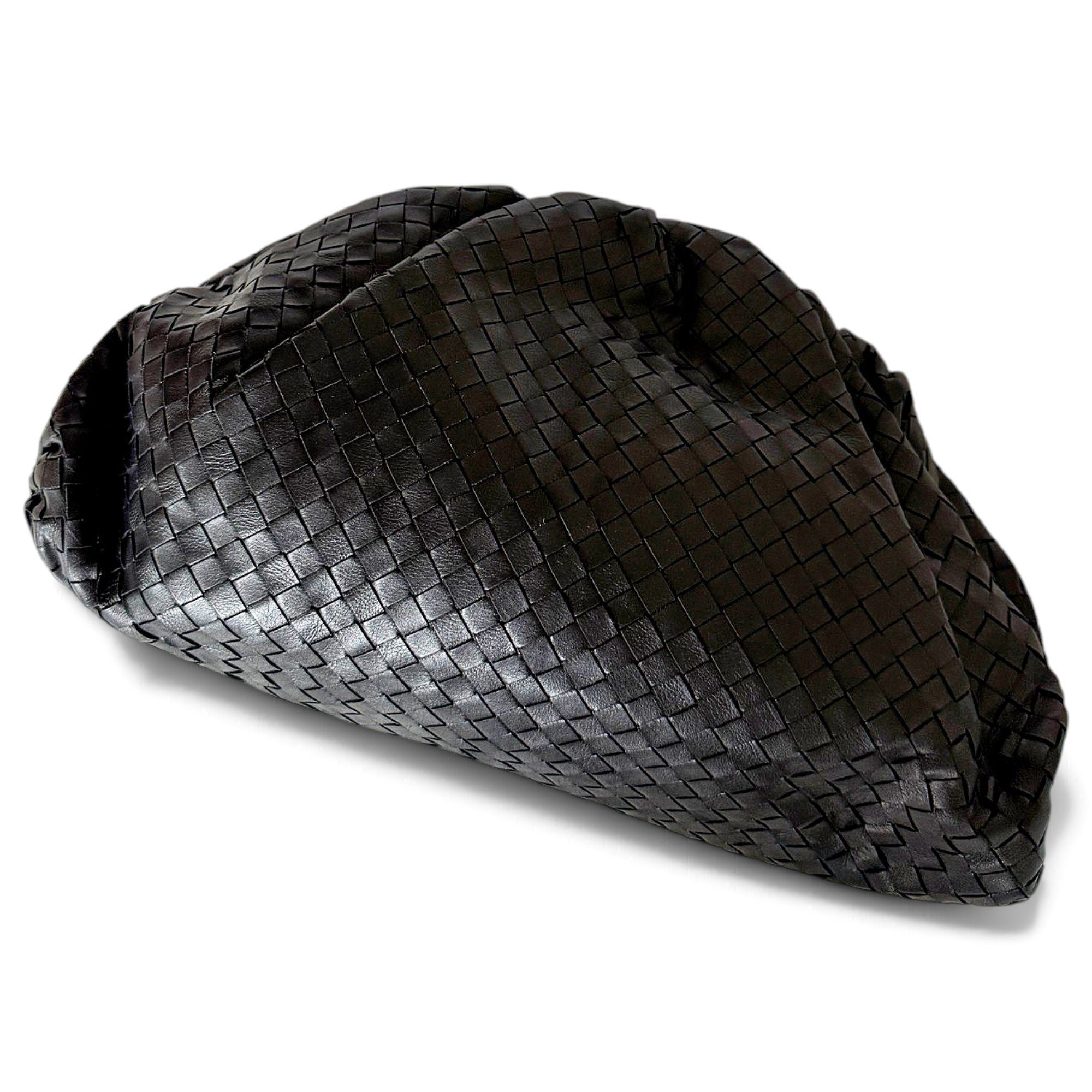 Pouch leather clutch bag