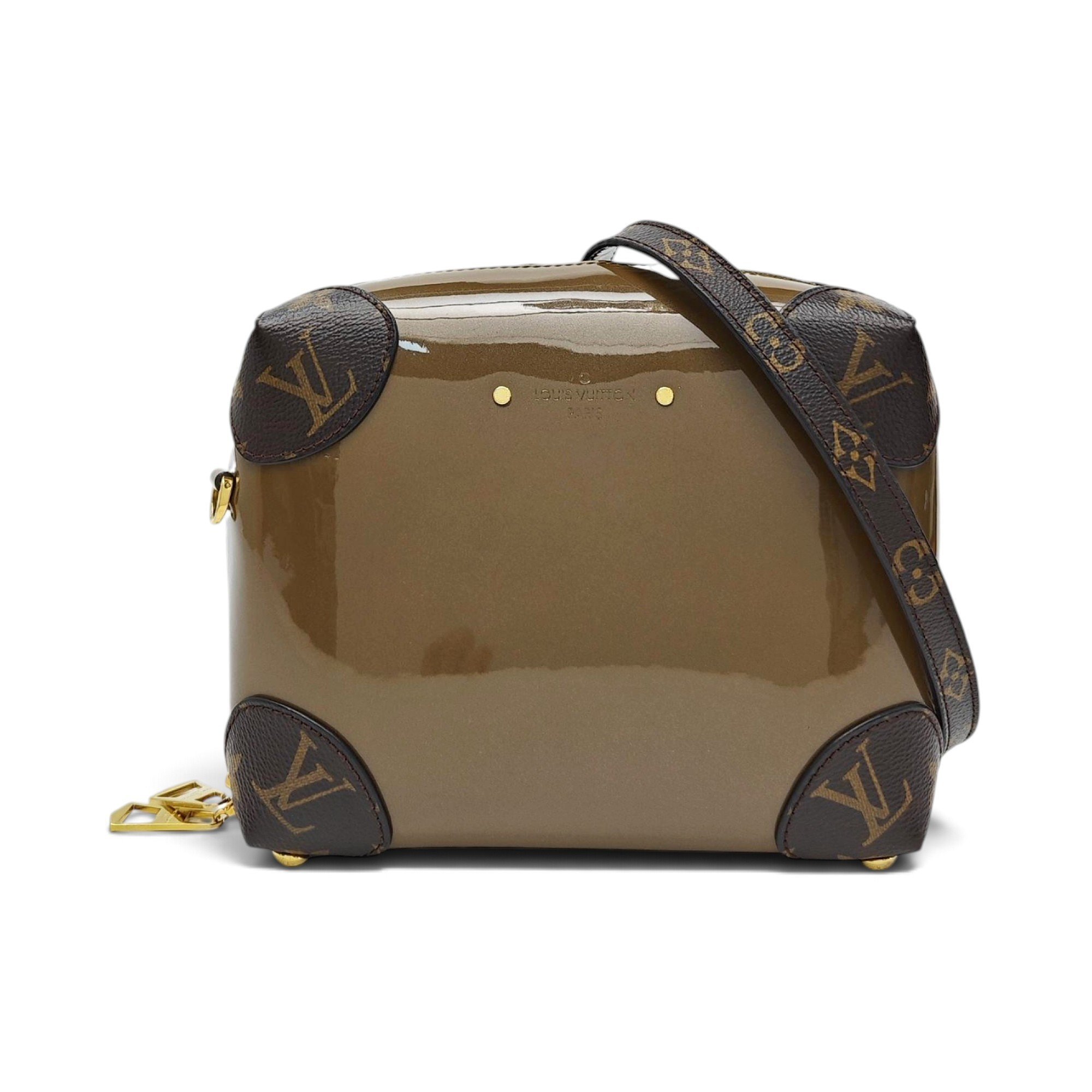 Patent leather handbag