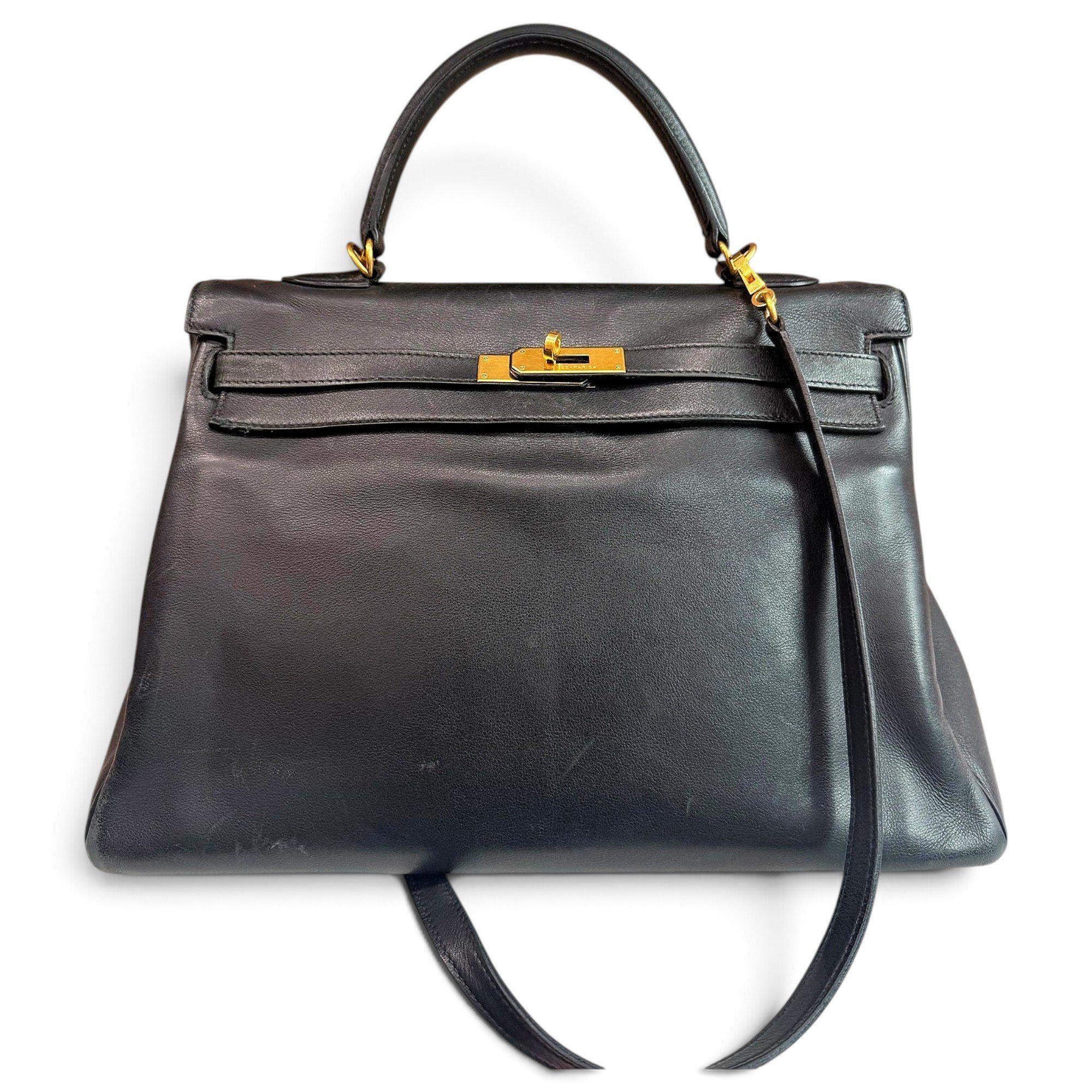 Kelly 32 leather handbag