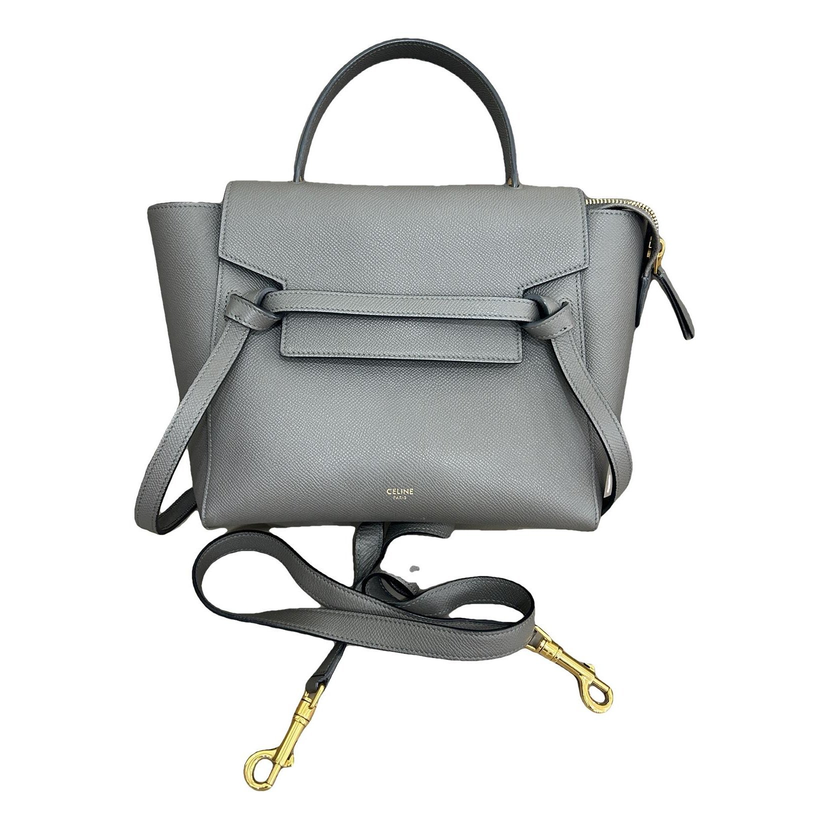 Belt leather handbag