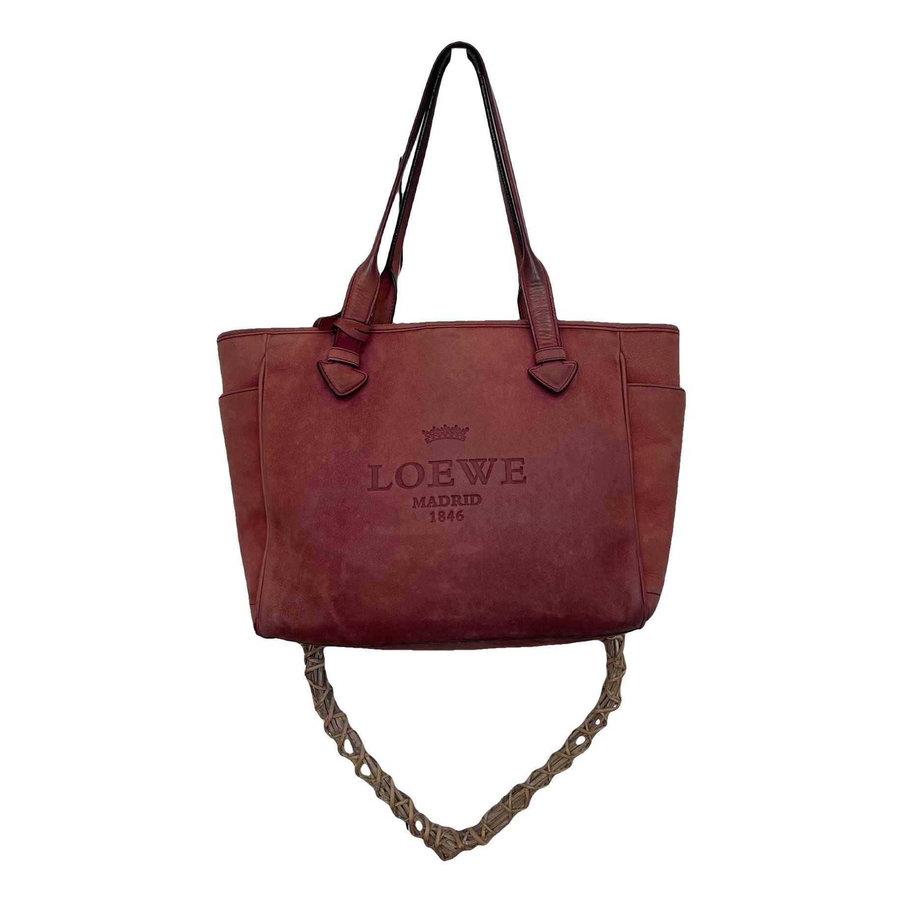 Anagram leather handbag